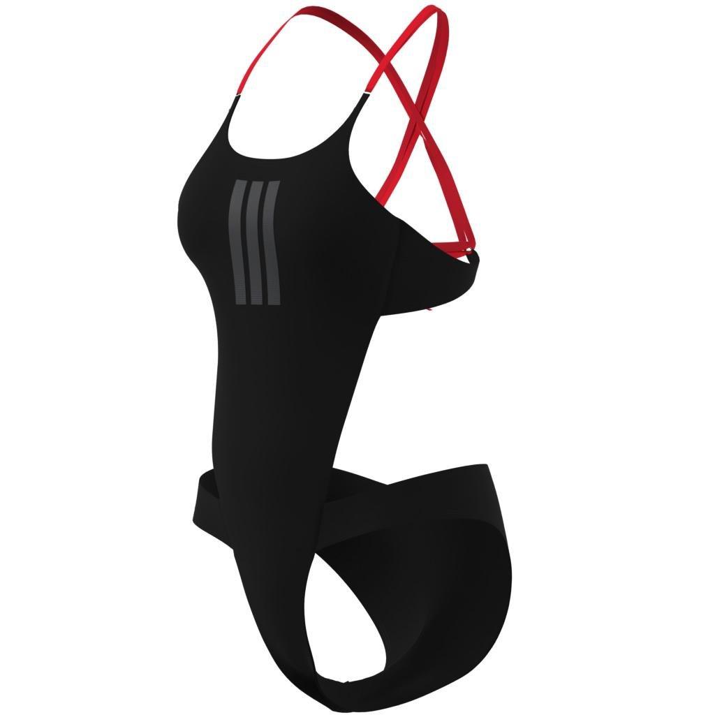 Ripstream 3-Stripes X-Back Swimsuit, Black, , large image number 12