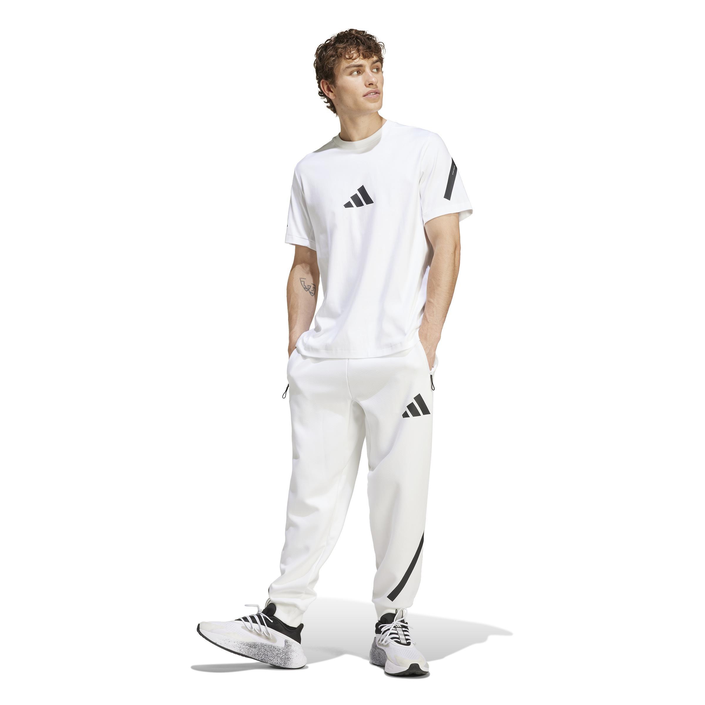 Adidas Z.N.E. T-Shirt, White, A701_ONE, large image number 6