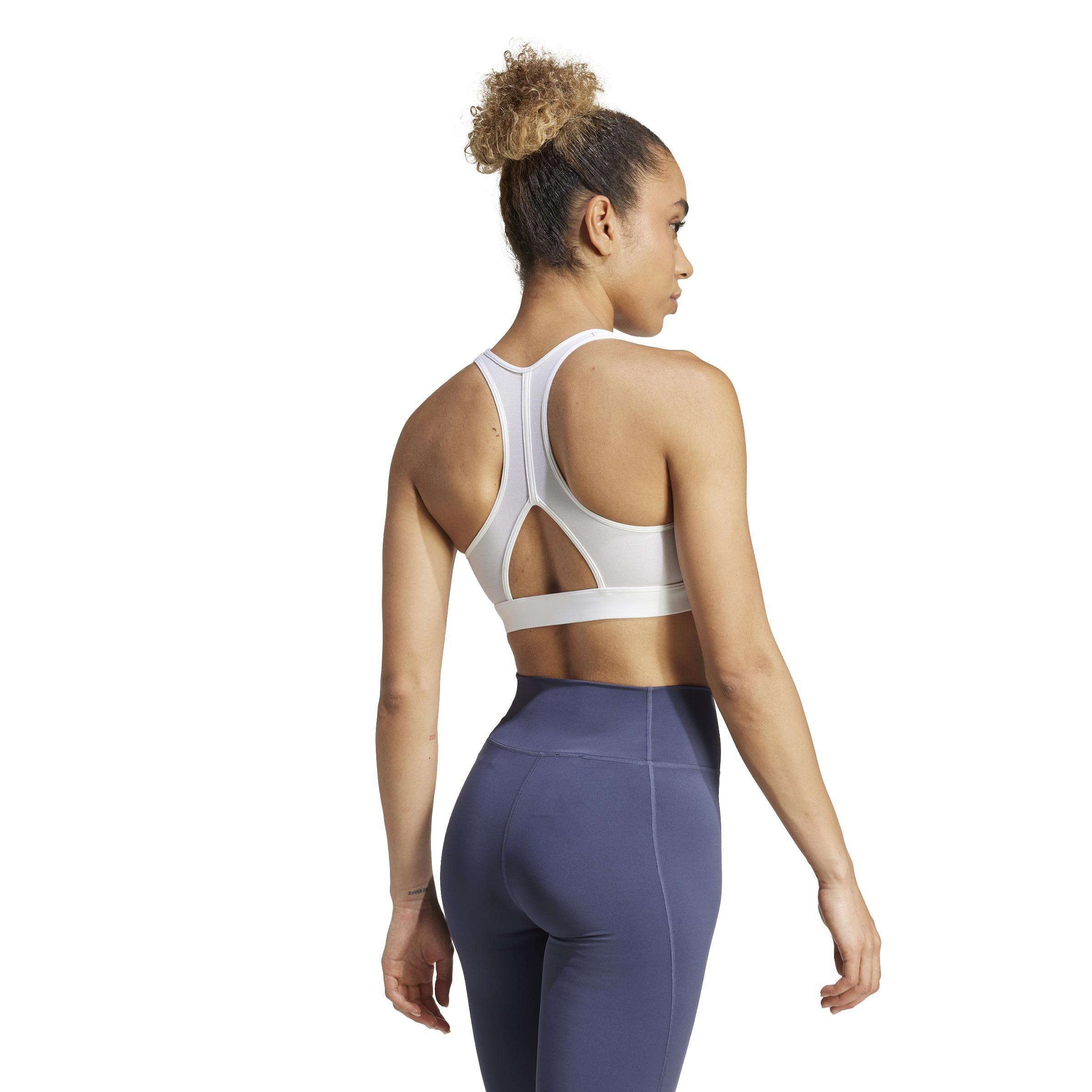 Powerreact Graphic Bra, White, , large image number 4