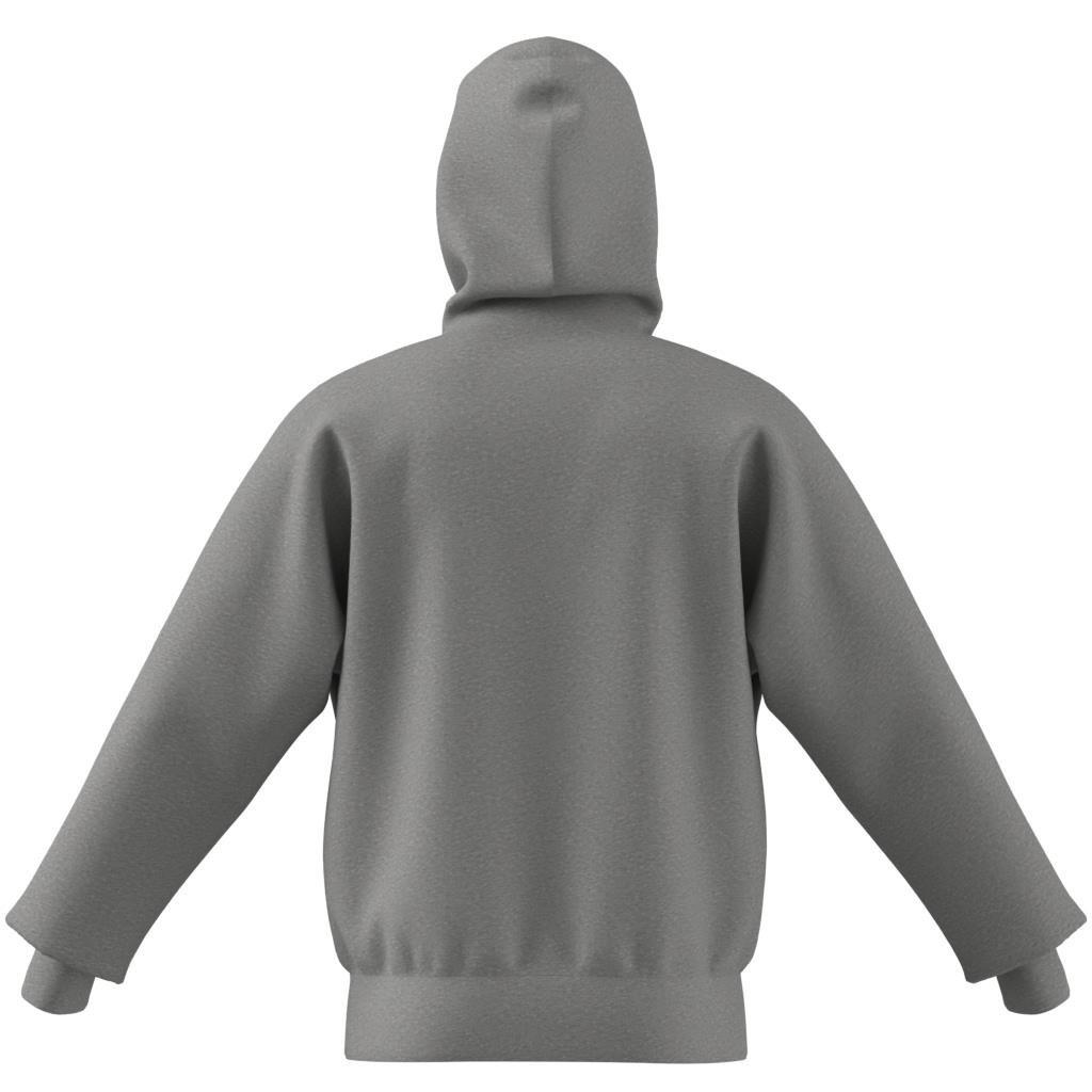 Essentials Feelcozy Fleece Hoodie, Grey, A701_ONE, large image number 4