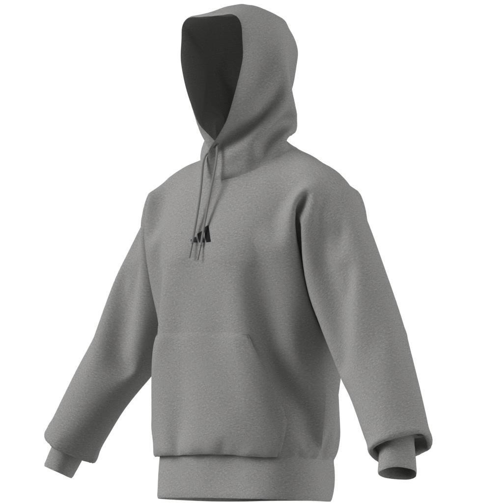 Essentials Feelcozy Fleece Hoodie, Grey, A701_ONE, large image number 6