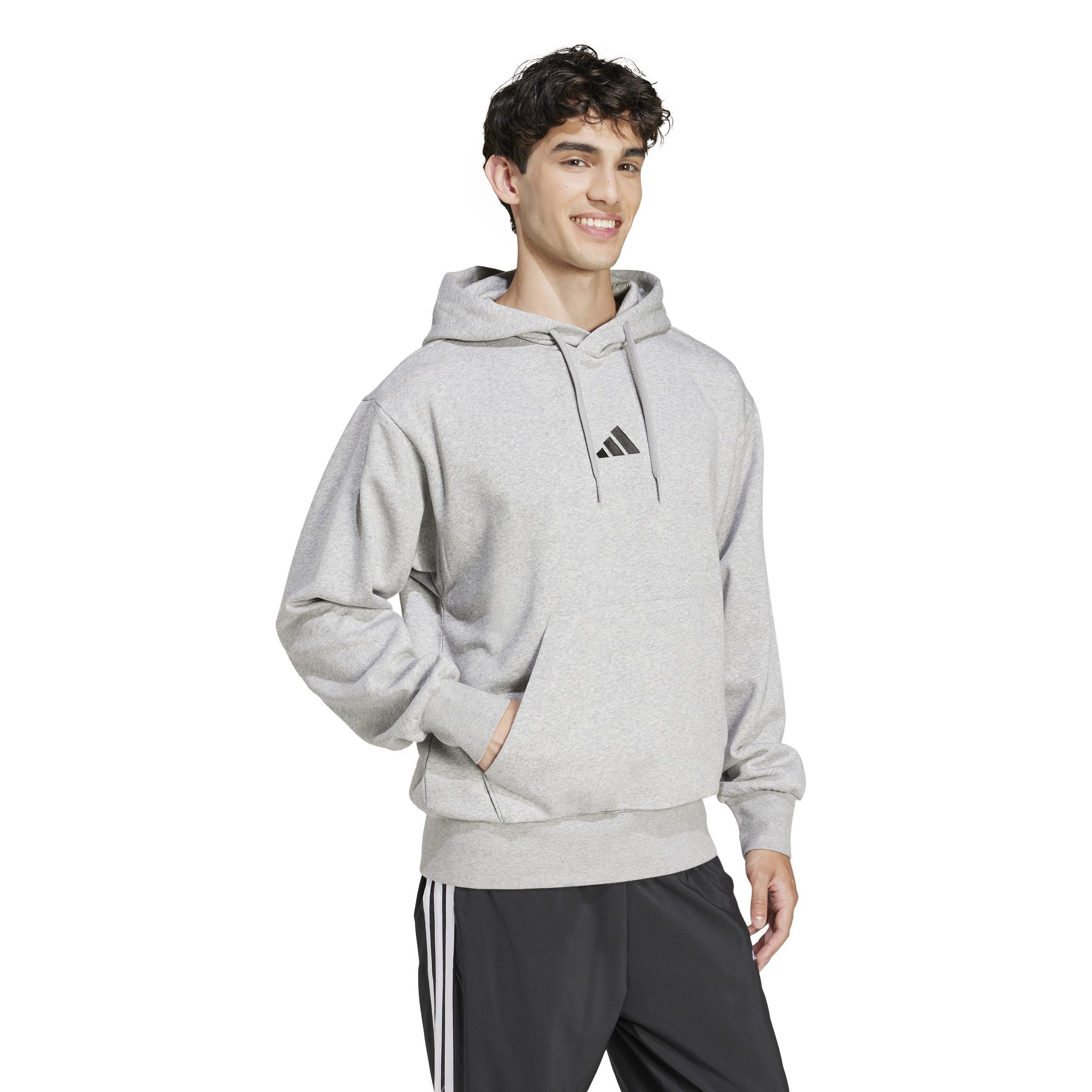 Essentials Feelcozy Fleece Hoodie, Grey, , large image number 7