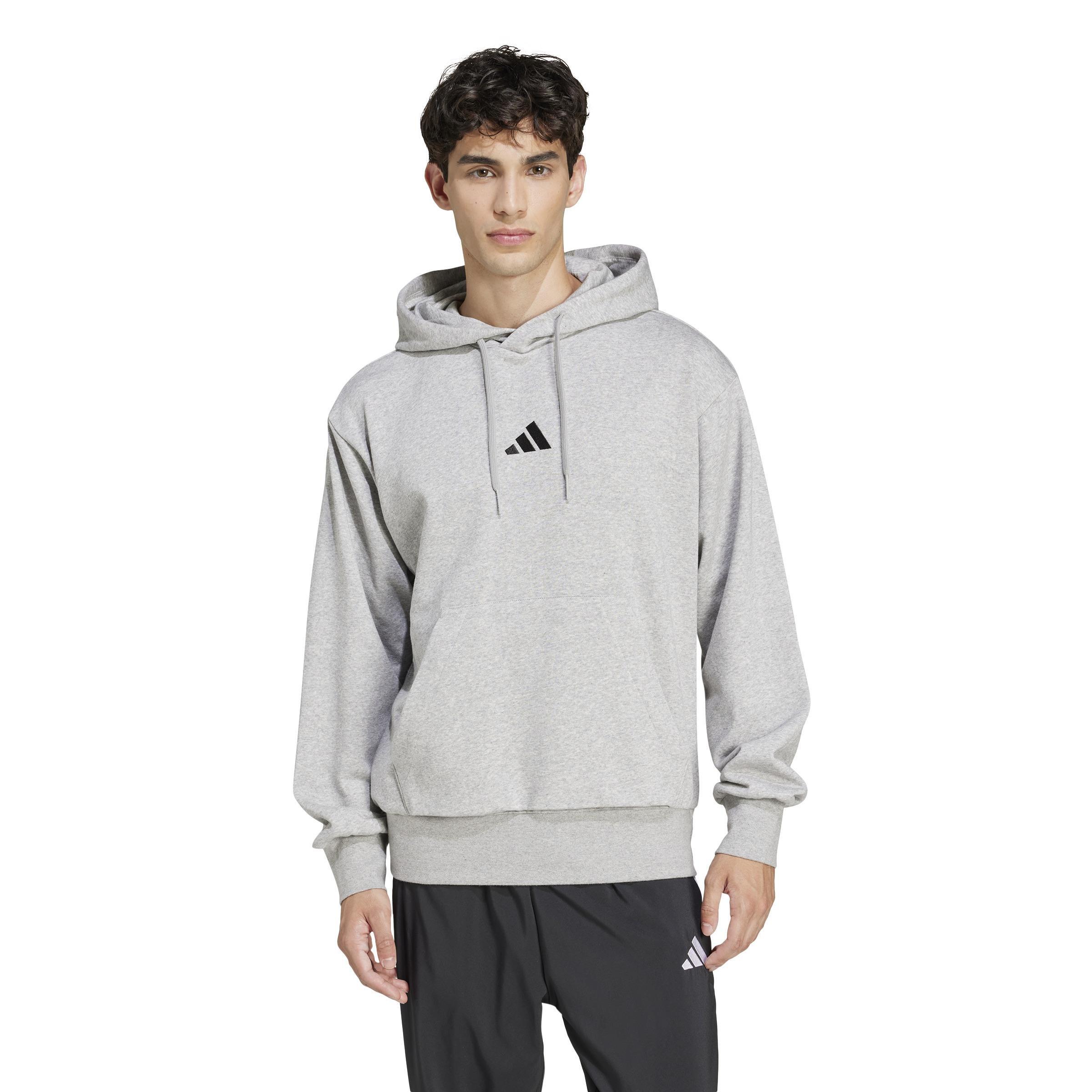 Essentials Feelcozy Fleece Hoodie, Grey, A701_ONE, large image number 12