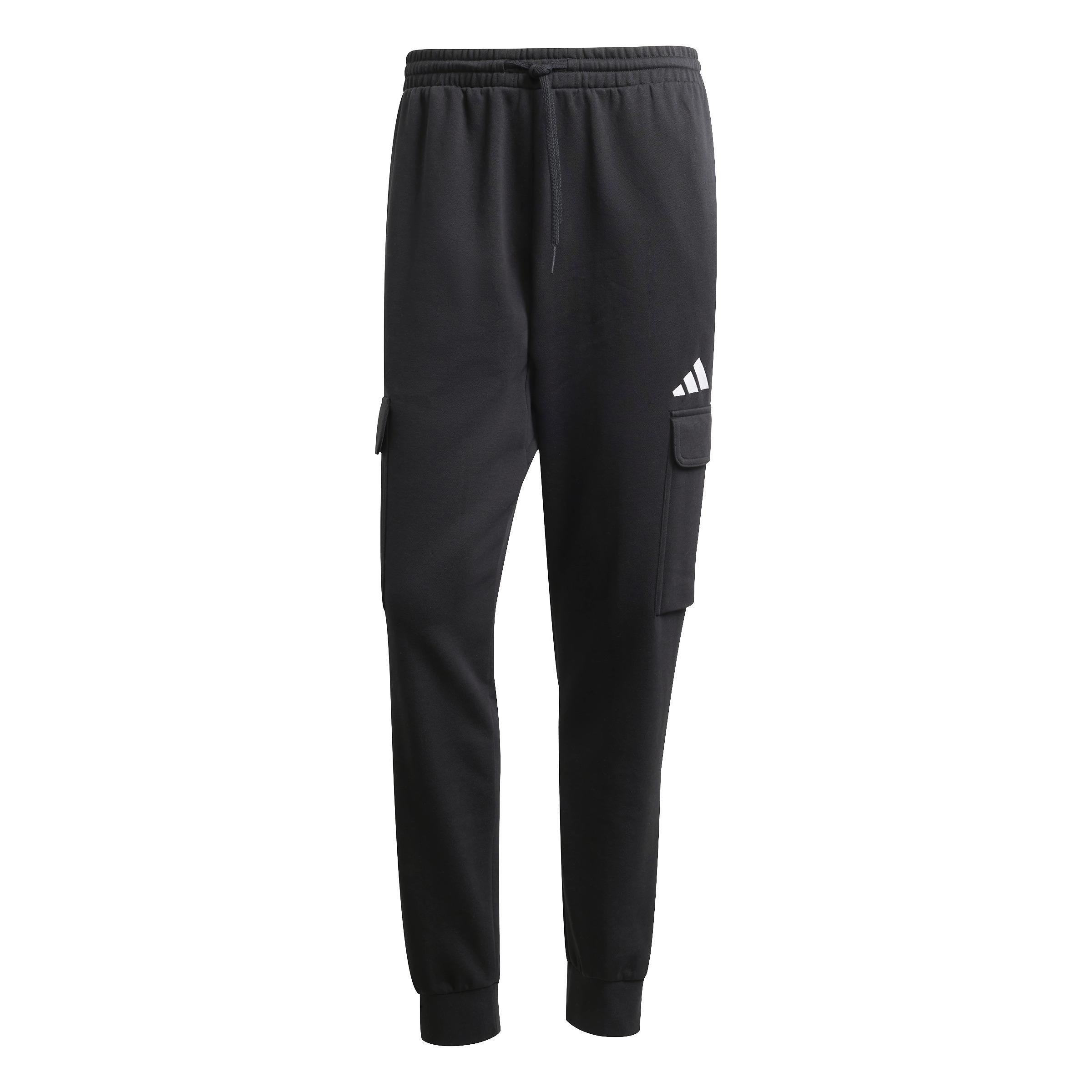 Essentials Feelcozy Fleece Cargo Joggers, Black, , large image number 0