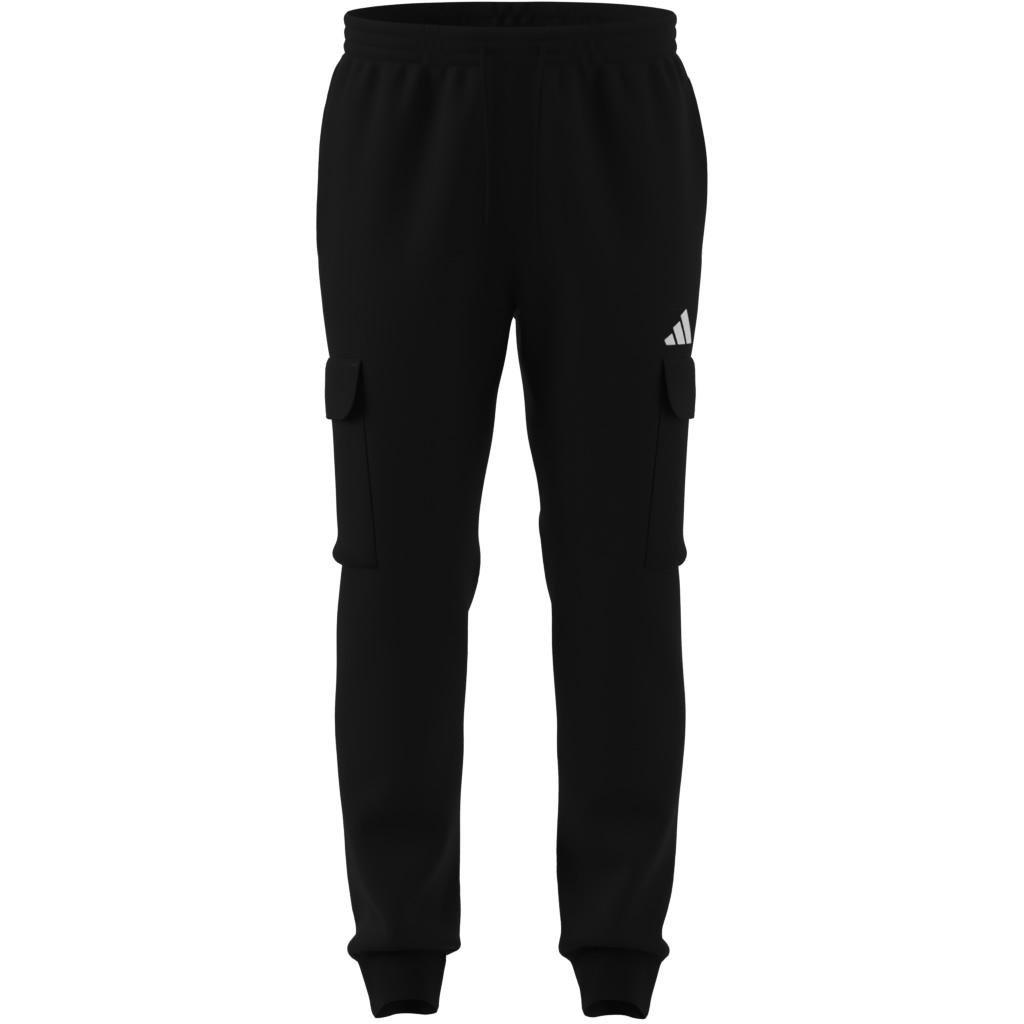 Essentials Feelcozy Fleece Cargo Joggers, Black, , large image number 7