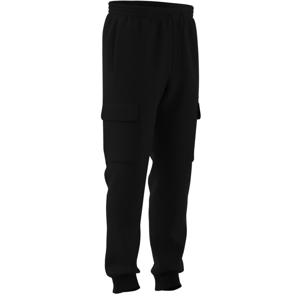 Essentials Feelcozy Fleece Cargo Joggers, Black, A701_ONE, large image number 10