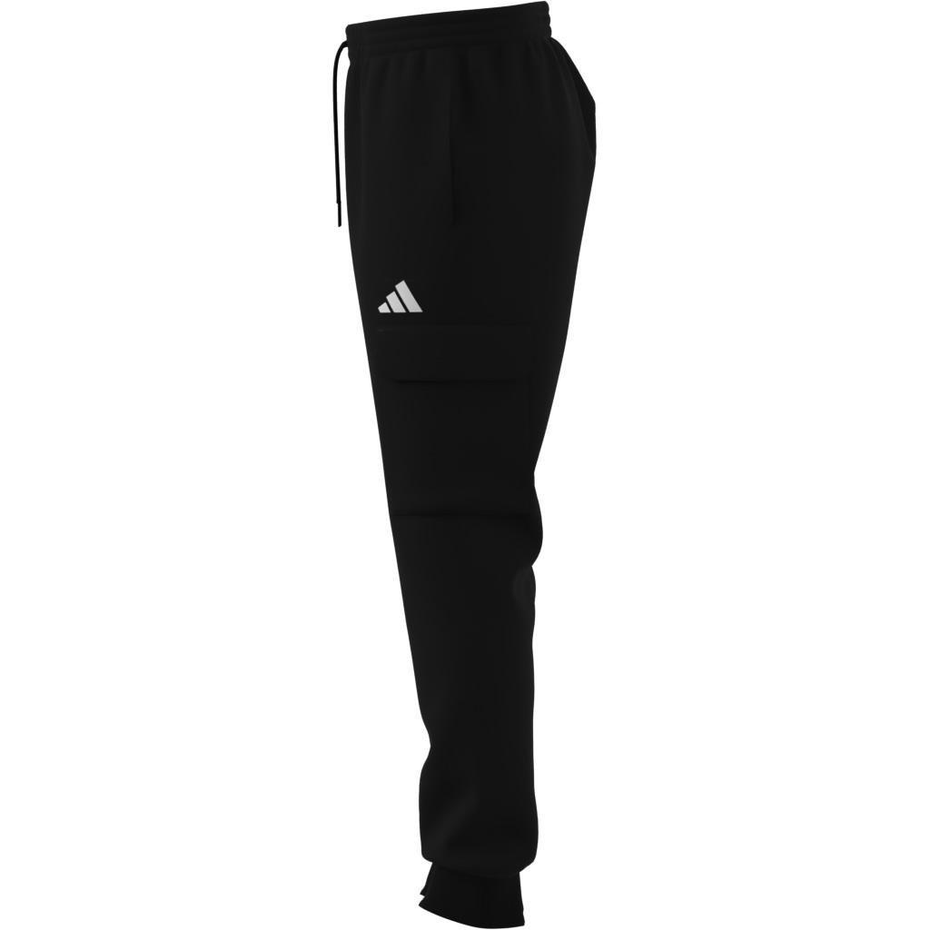 Essentials Feelcozy Fleece Cargo Joggers, Black, A701_ONE, large image number 13