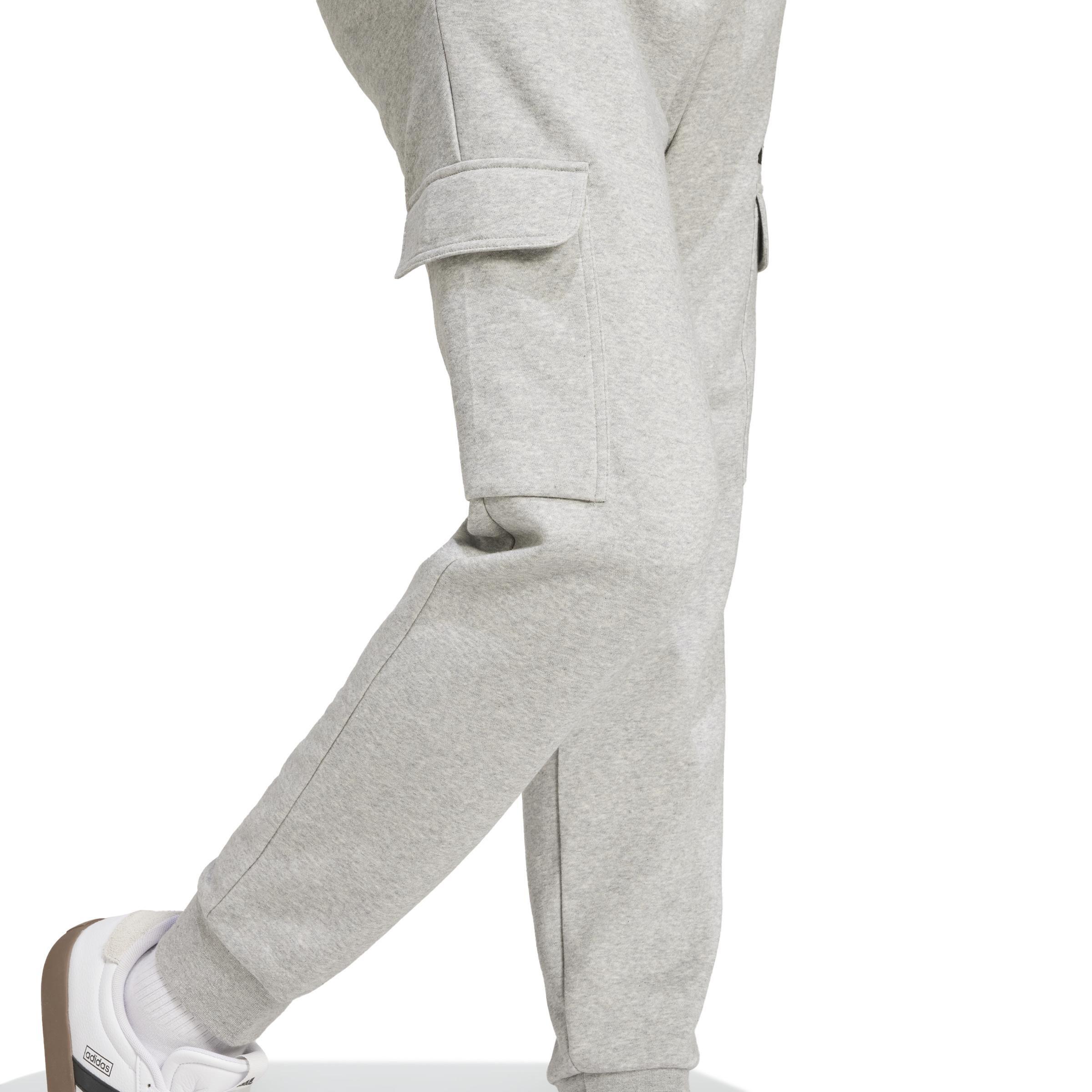 Essentials Feelcozy Fleece Cargo Joggers, Grey, , large image number 2