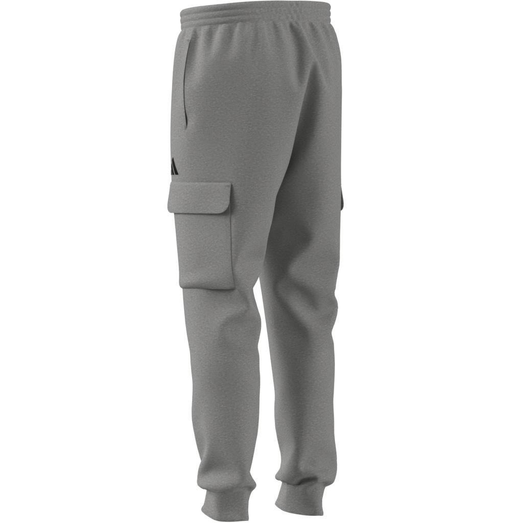 Essentials Feelcozy Fleece Cargo Joggers, Grey, , large image number 9