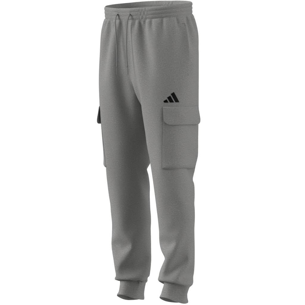 Essentials Feelcozy Fleece Cargo Joggers, Grey, , large image number 11