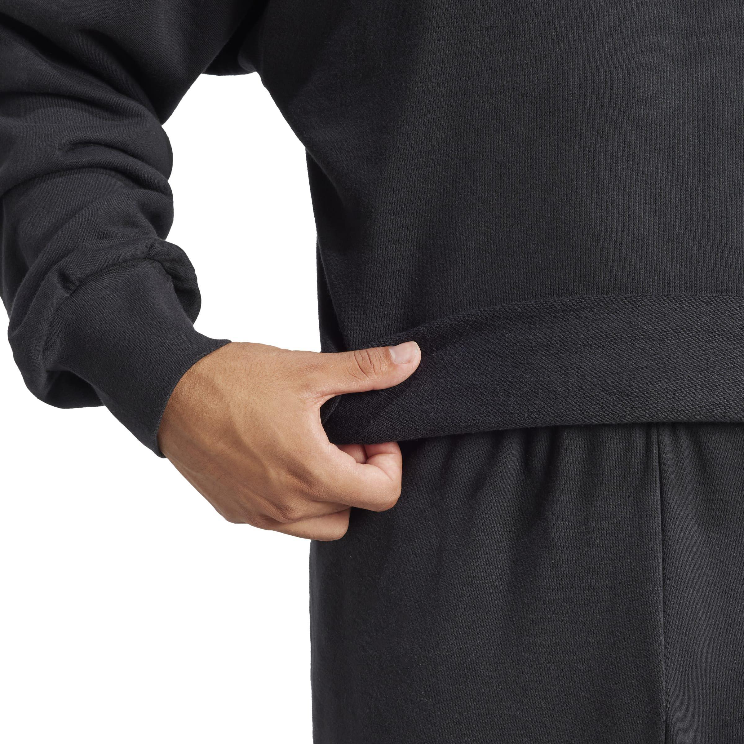 Essentials Feelcozy French Terry Sweatshirt, Black, A701_ONE, large image number 3