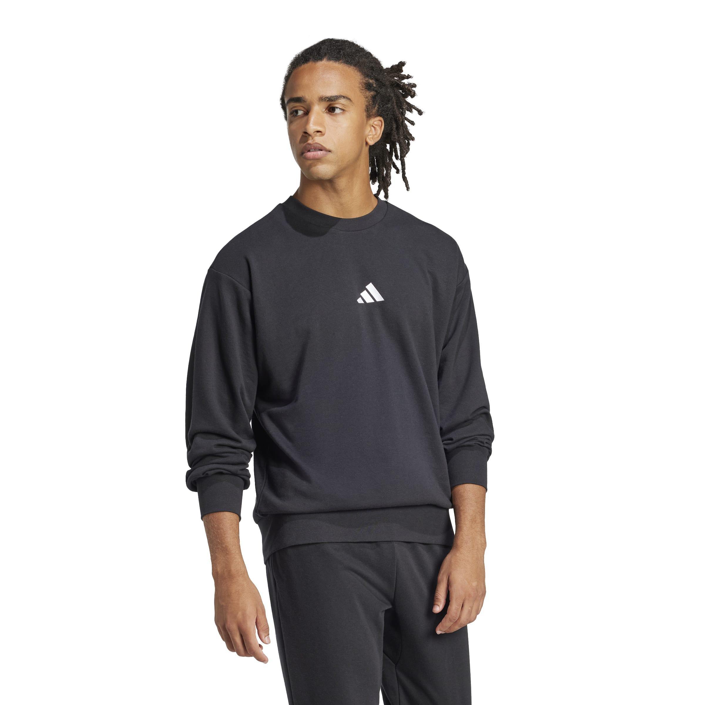 Essentials Feelcozy French Terry Sweatshirt, Black, A701_ONE, large image number 6