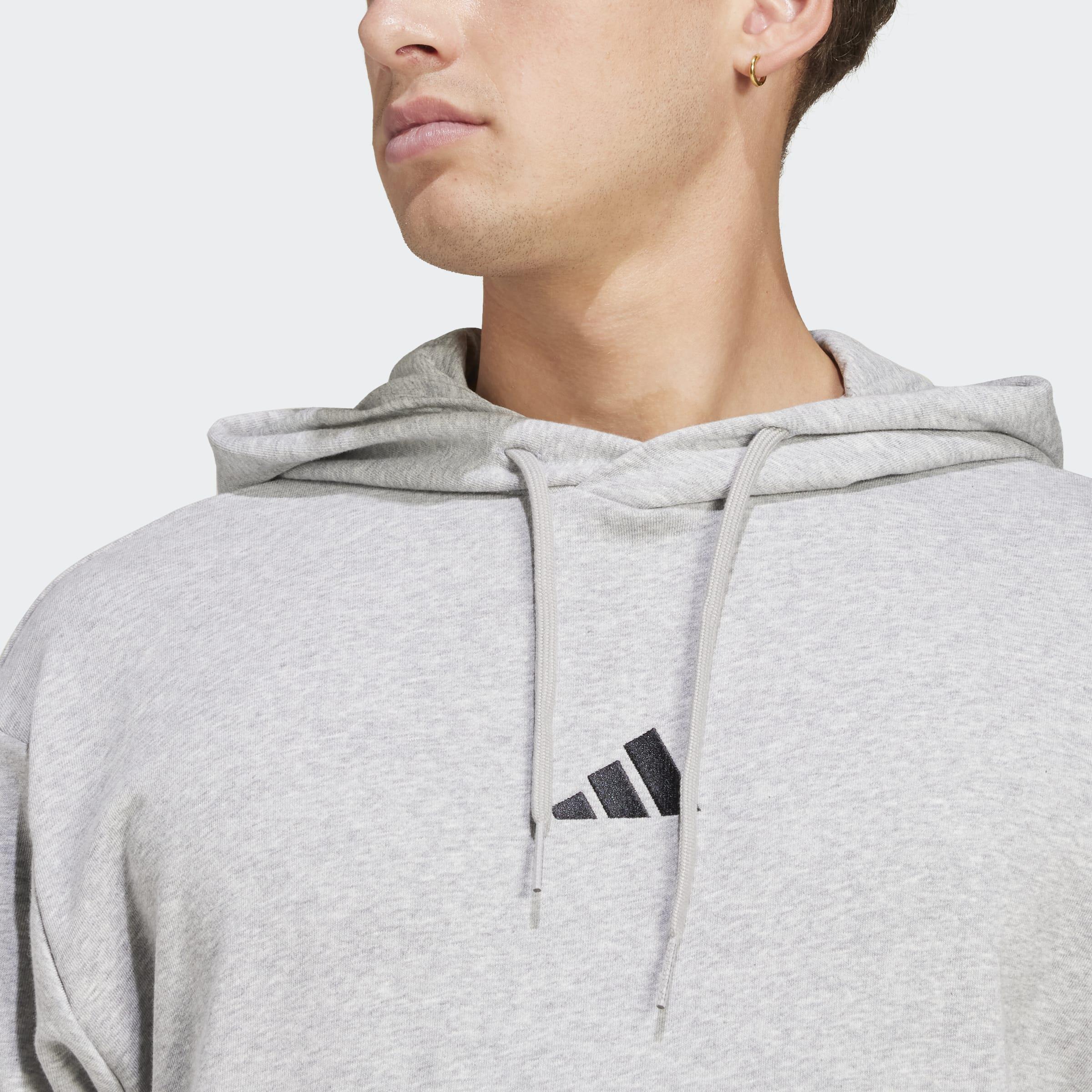 Essentials Feelcozy French Terry Hoodie, Grey, A701_ONE, large image number 3