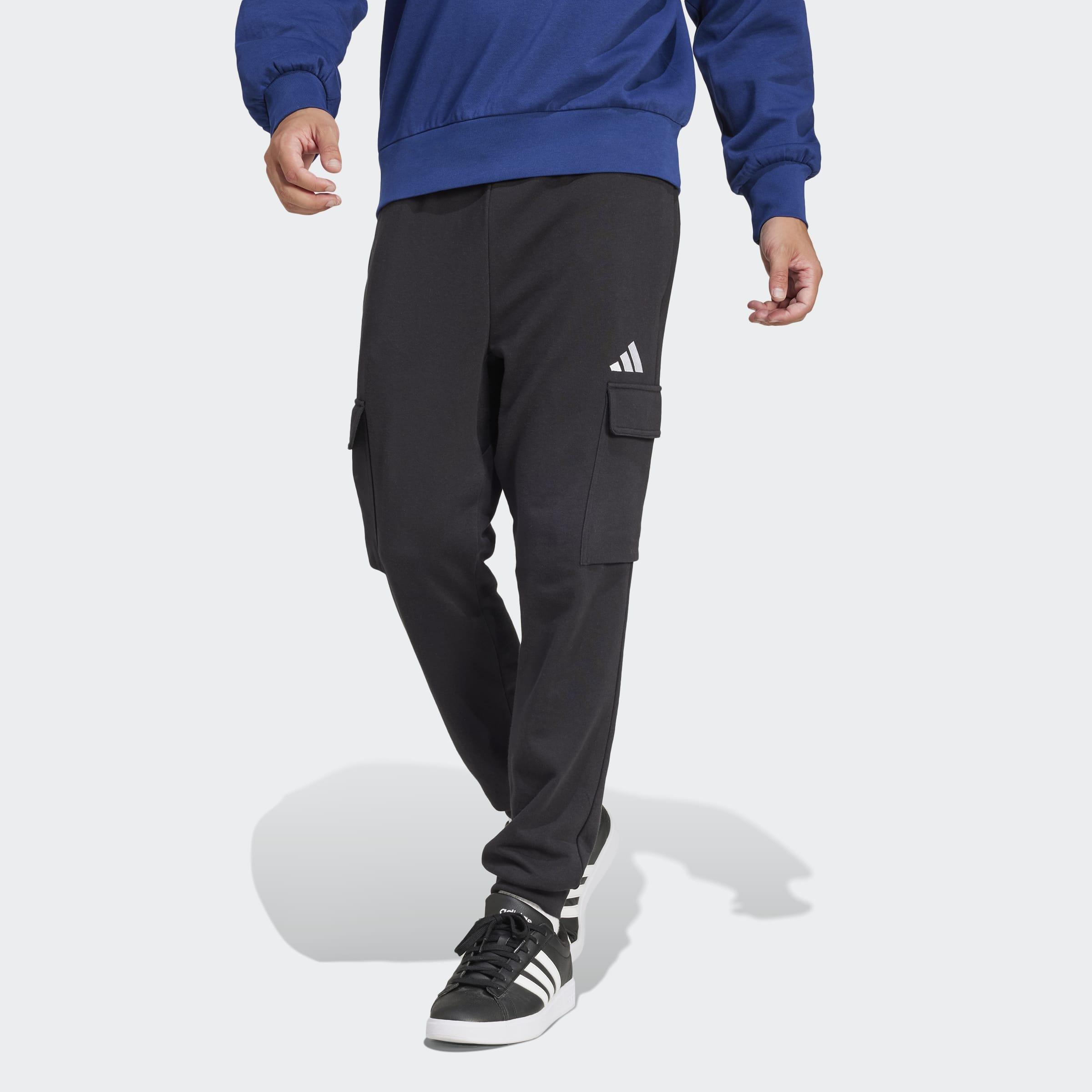 Essentials Feelcozy French Terry Cuffed Joggers, Black, A701_ONE, large image number 4
