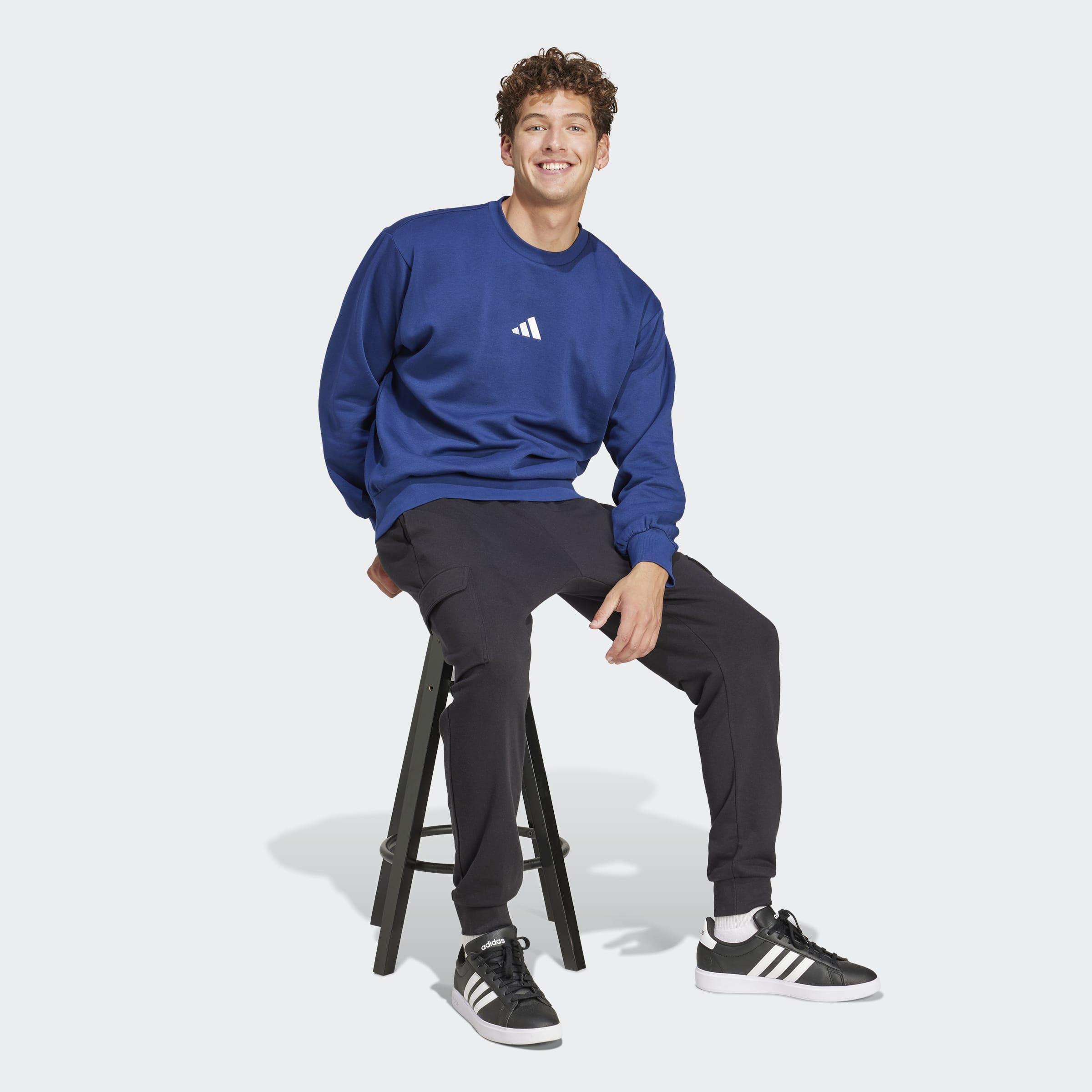 Essentials Feelcozy French Terry Cuffed Joggers, Black, A701_ONE, large image number 5