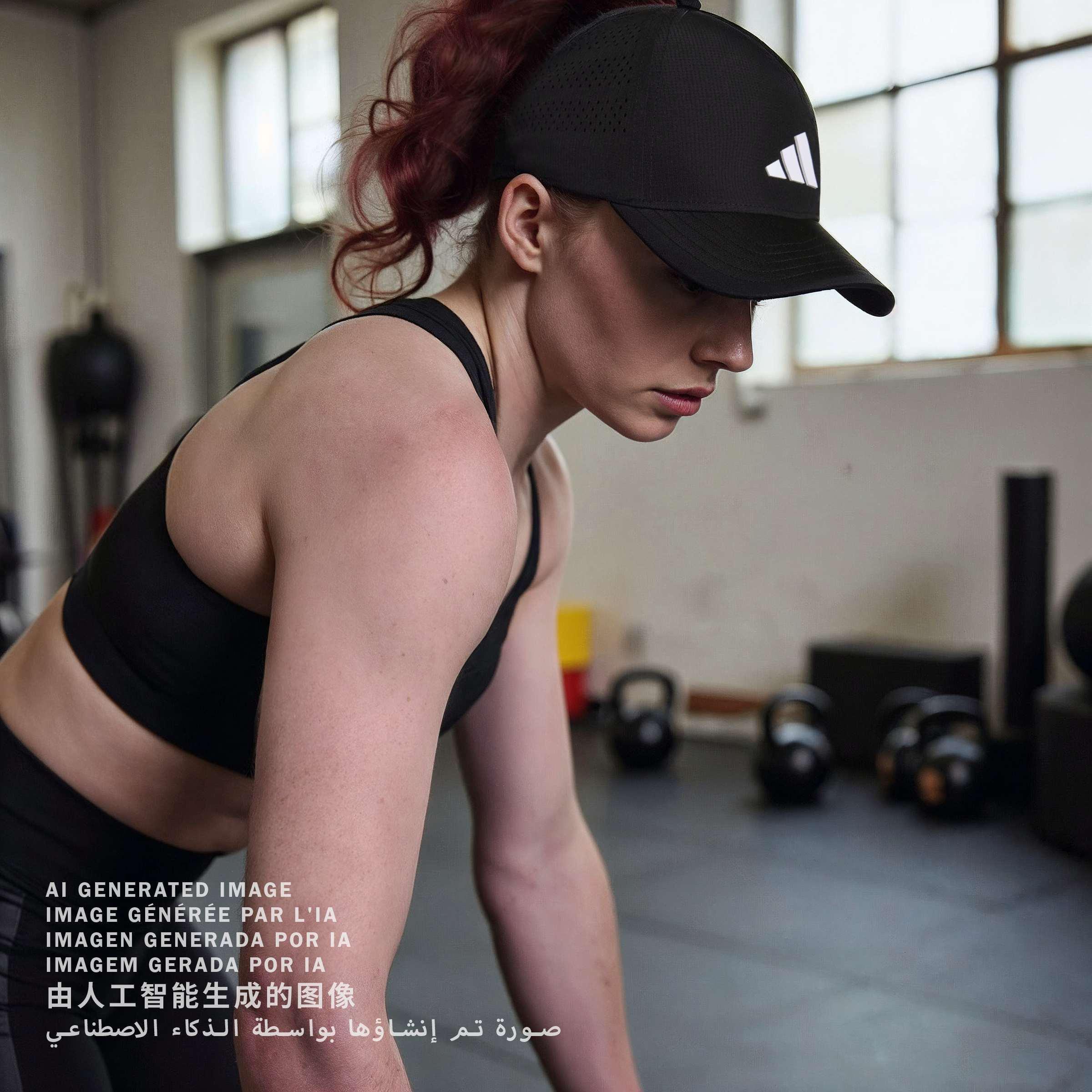 Unisex Sport Trucker CLIMACOOL Cap, Black, , large image number 4