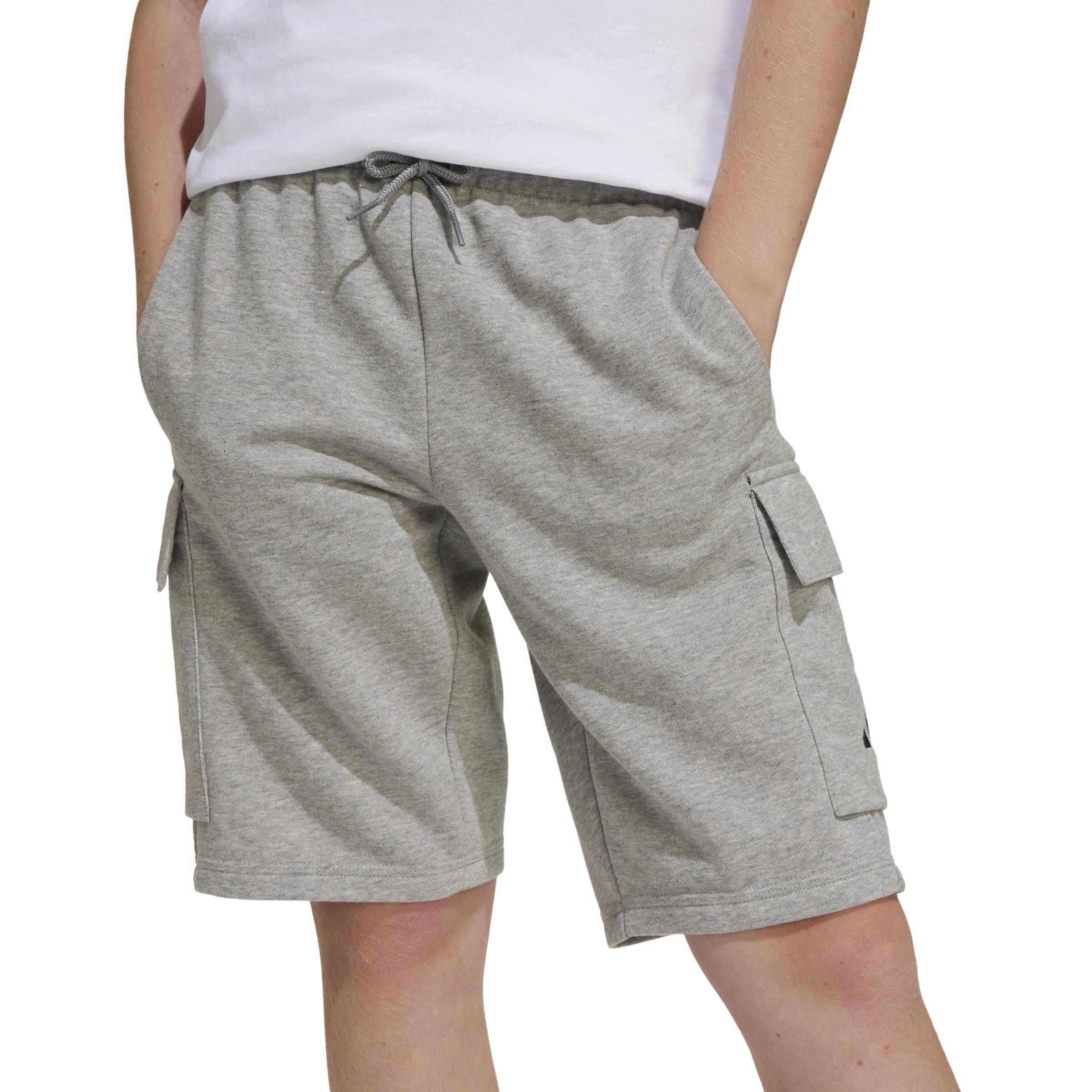 Unisex Kids Essentials Cargo Shorts, Grey, , large image number 5