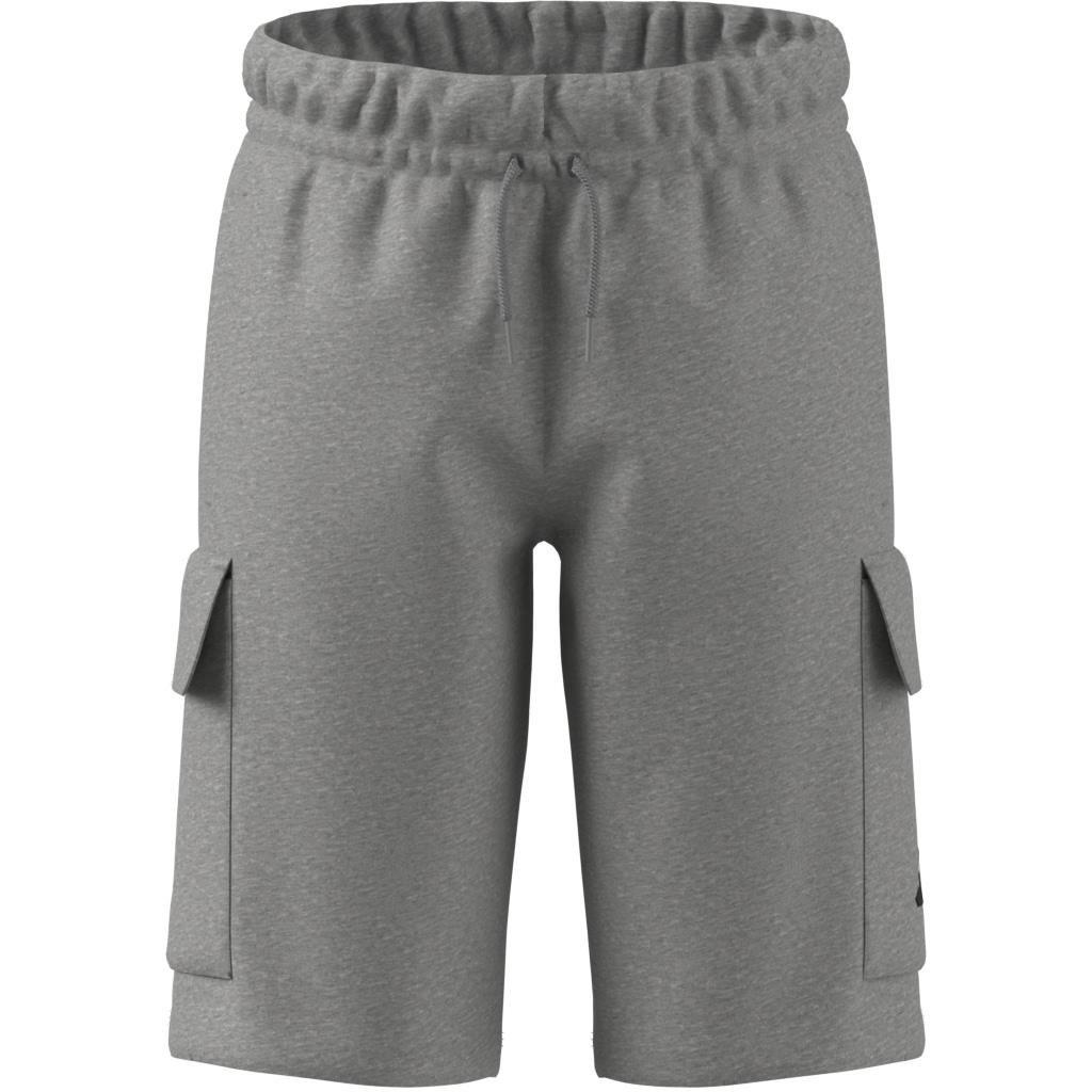 Unisex Essentials Cargo Shorts, Grey, A701_ONE, large image number 11