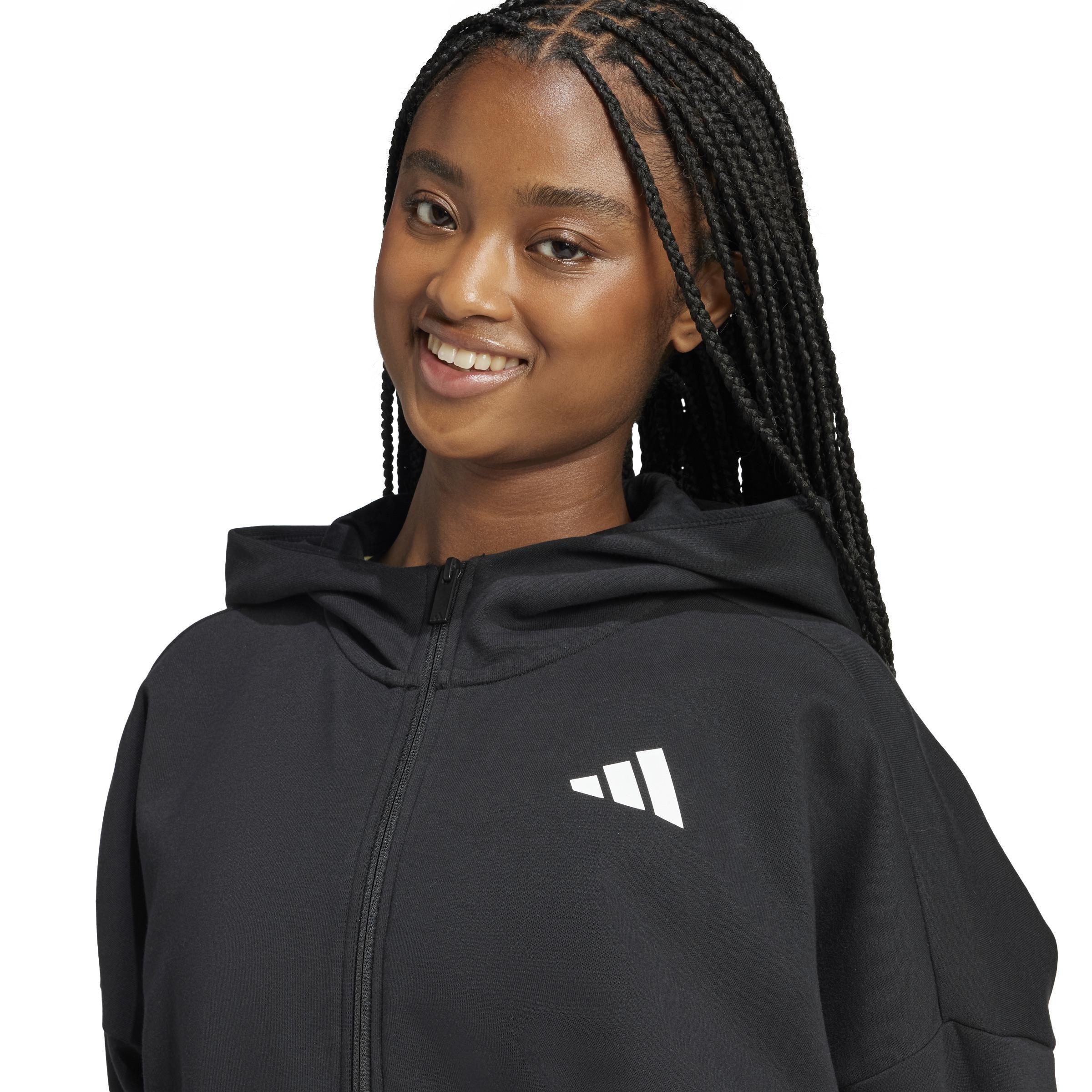 Future Icons Small Logo Full-Zip Hoodie, Black, A701_ONE, large image number 3