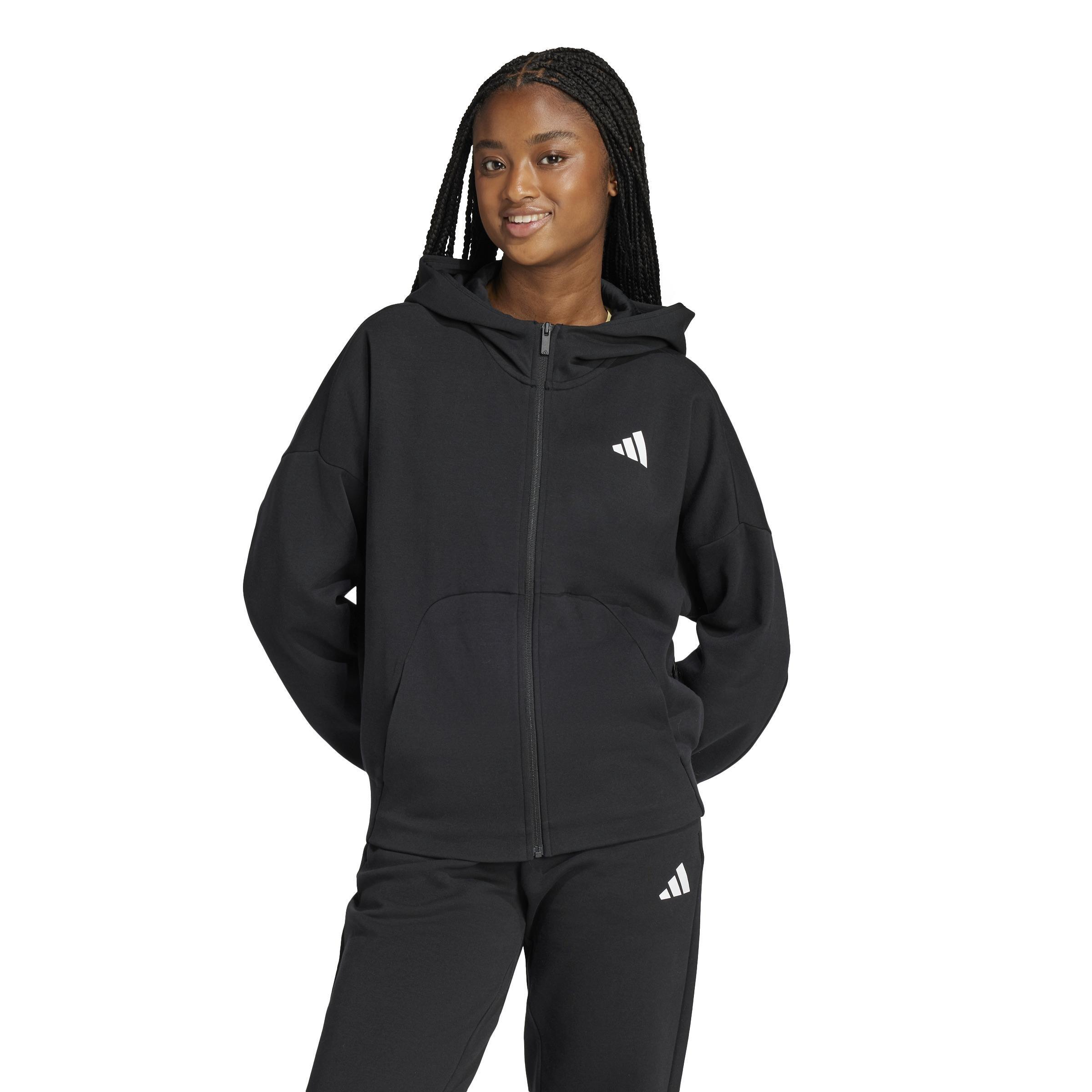 Future Icons Small Logo Full-Zip Hoodie, Black, , large image number 8