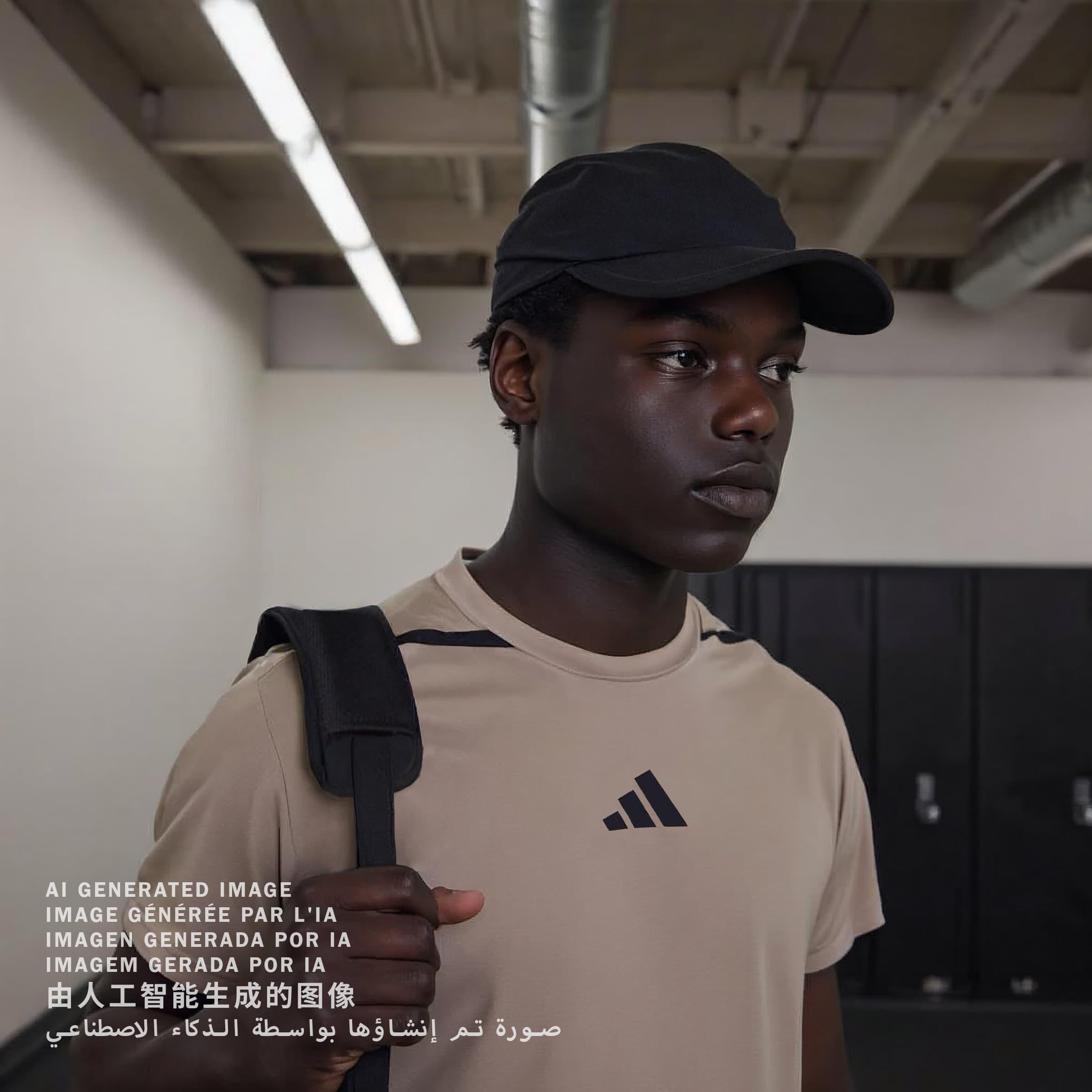 Unisex Tech 3-Panel Climaproof Cap, Black, A701_ONE, large image number 6