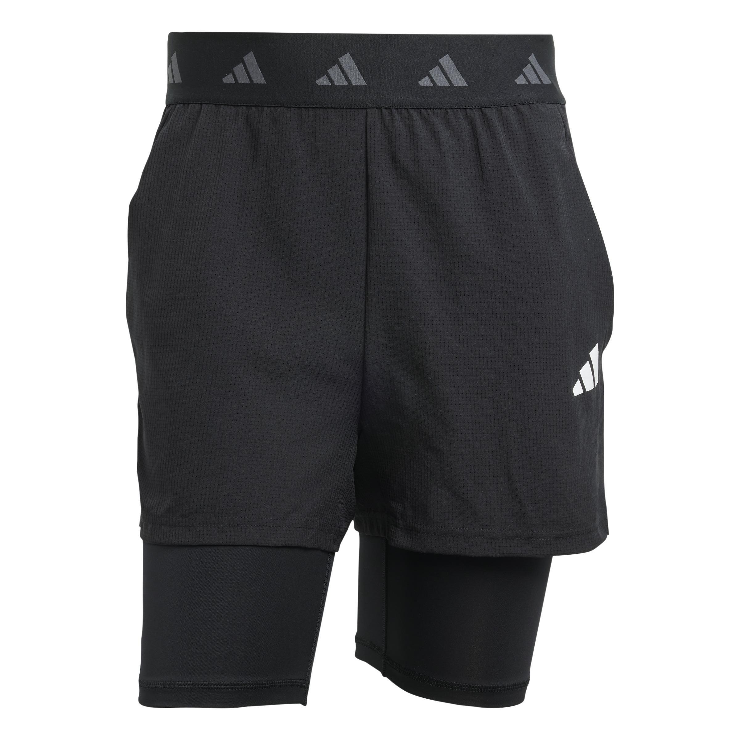 Gym+ 2-in-1 Shorts, Black, A701_ONE, large image number 0