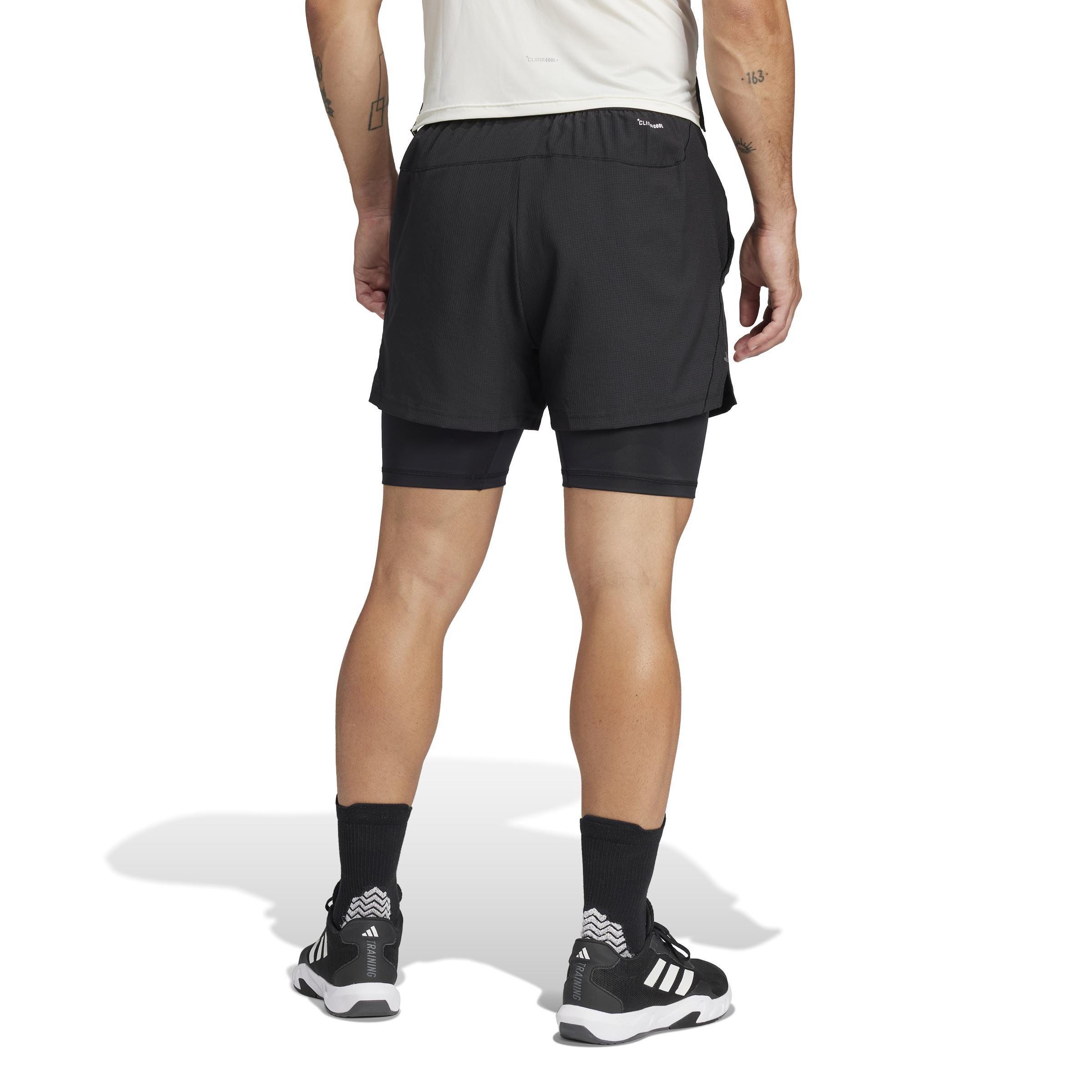 Gym+ 2-in-1 Shorts, Black, , large image number 1