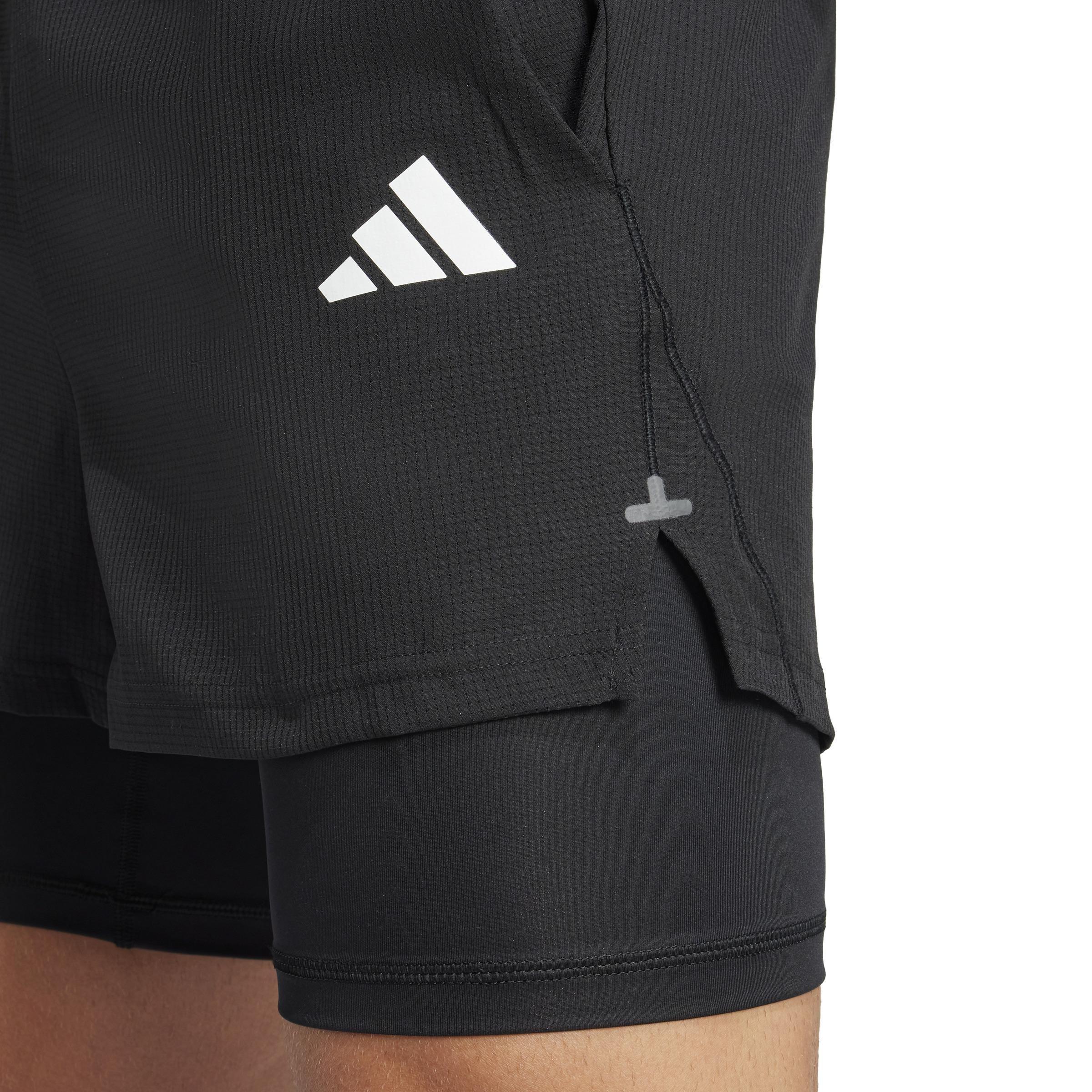 Gym+ 2-in-1 Shorts, Black, , large image number 3