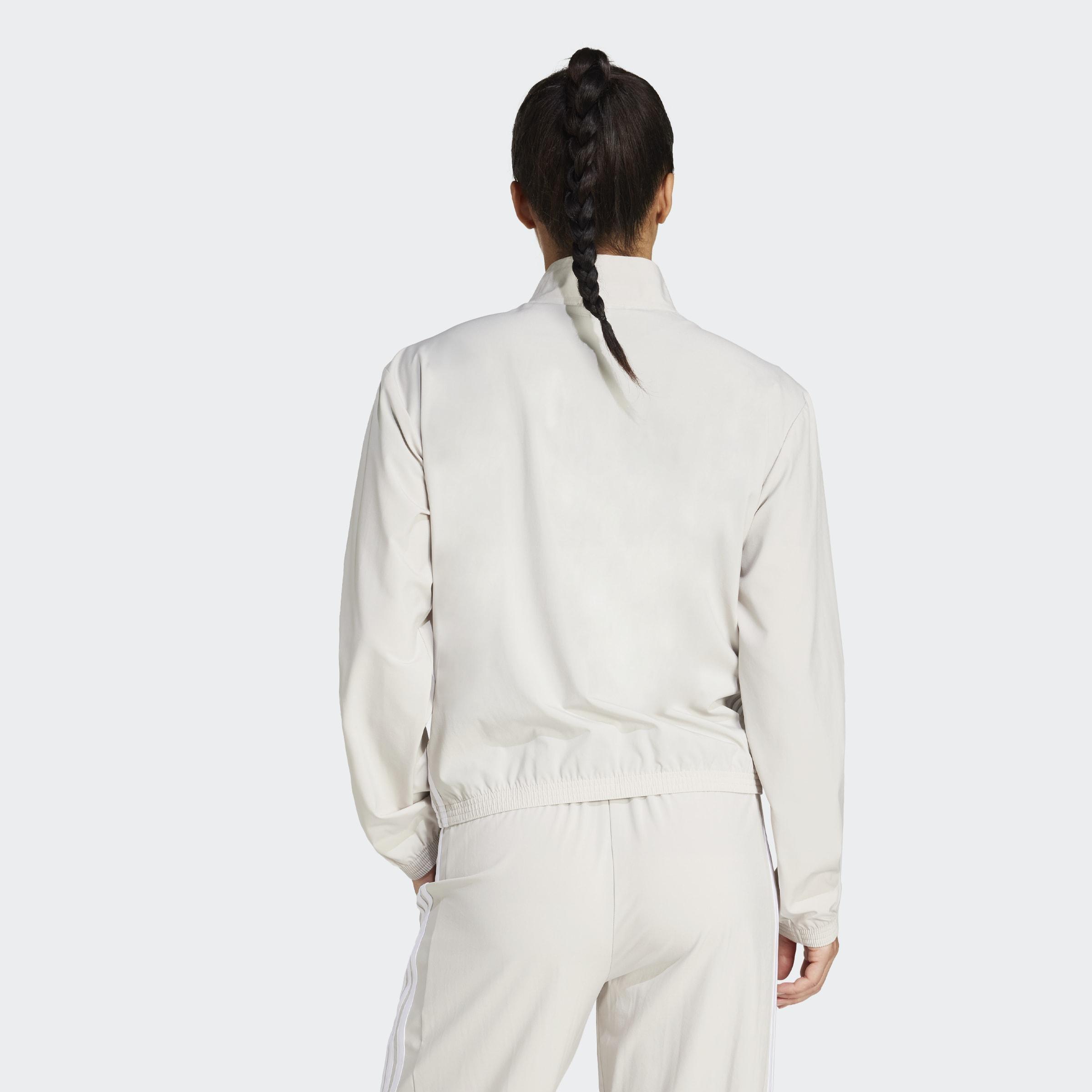 Train Essentials 3-Stripes Woven Warm-Up Jacket, Grey, A701_ONE, large image number 1