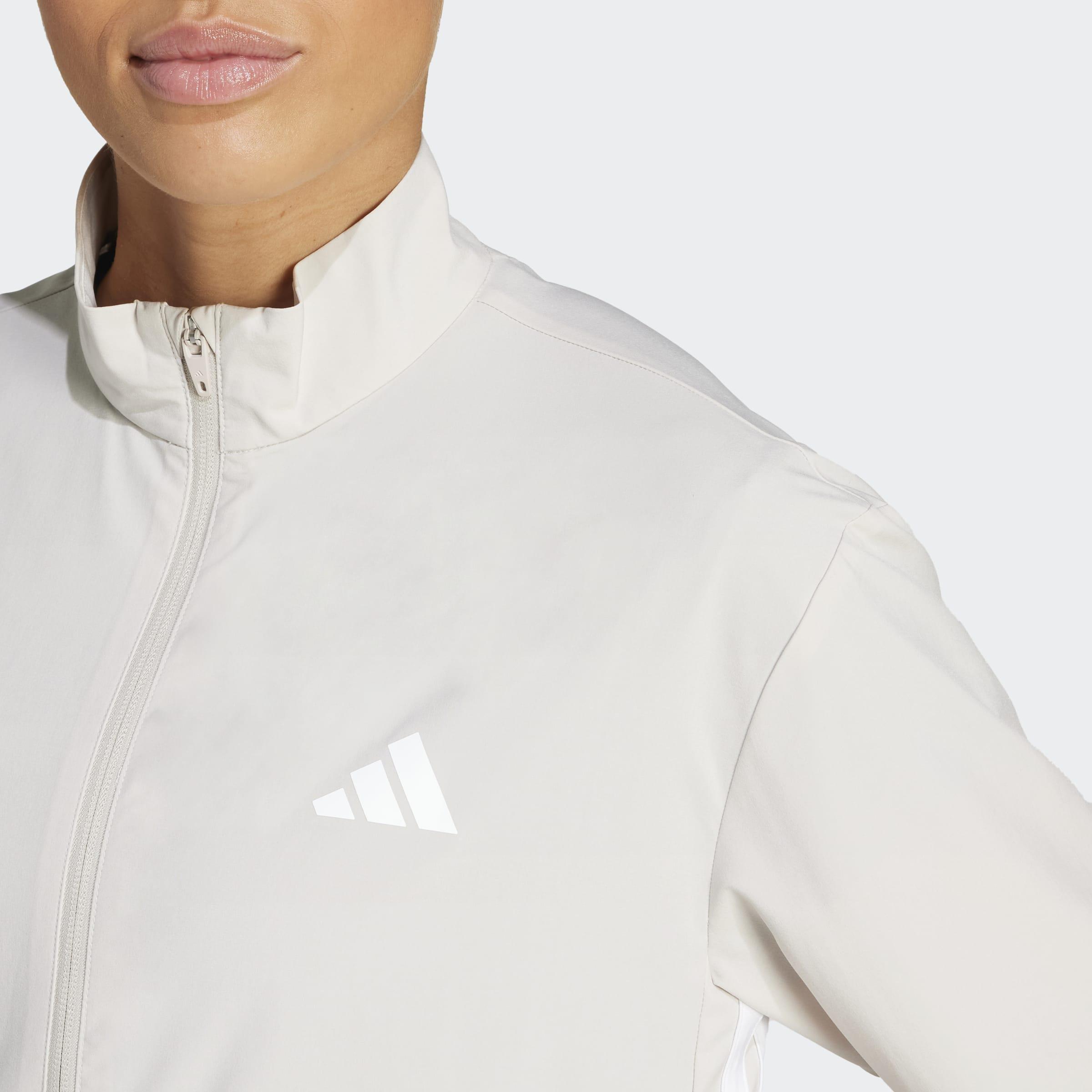 Train Essentials 3-Stripes Woven Warm-Up Jacket, Grey, A701_ONE, large image number 3