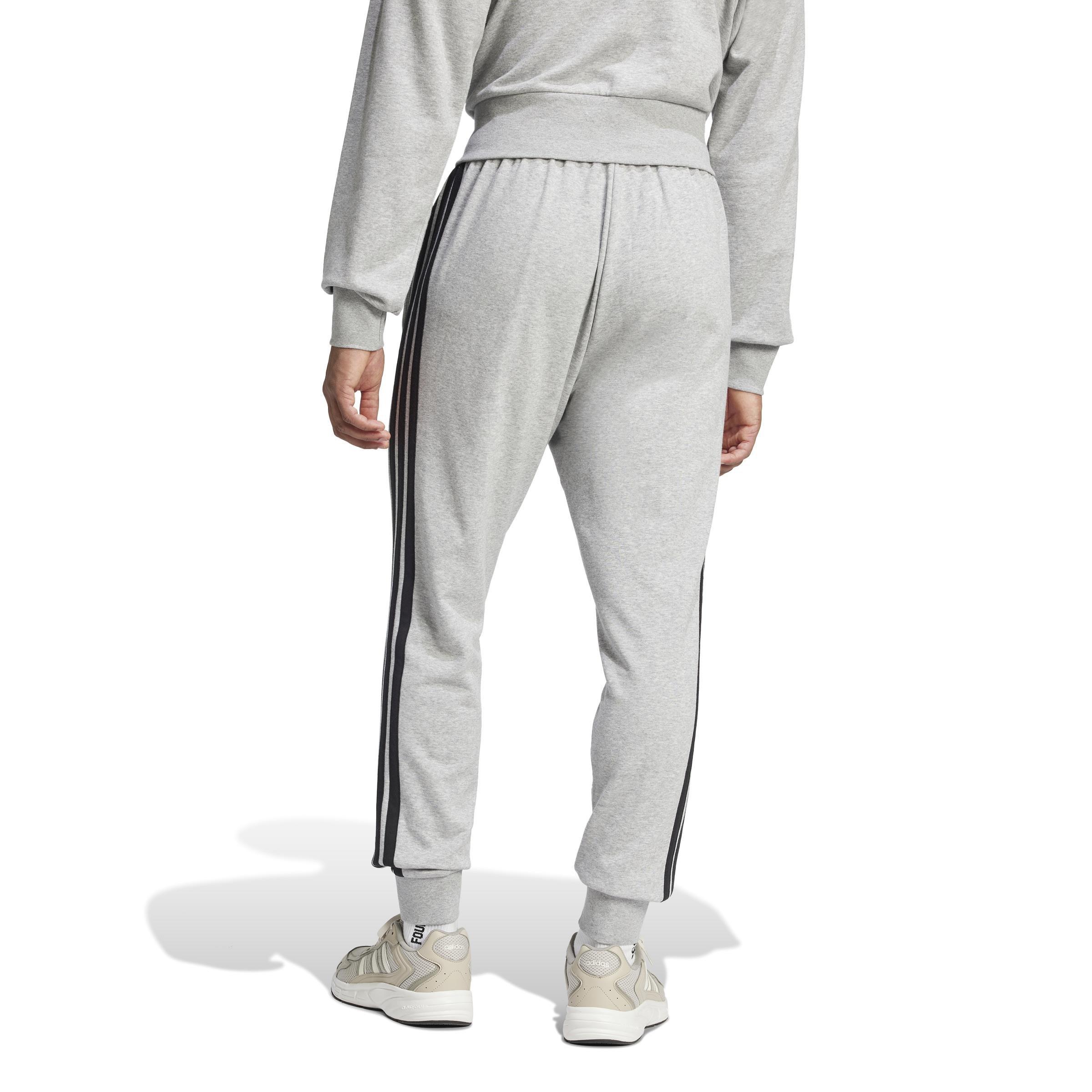 Essential 3-Stripes French Terry Joggers, Grey, A701_ONE, medium
