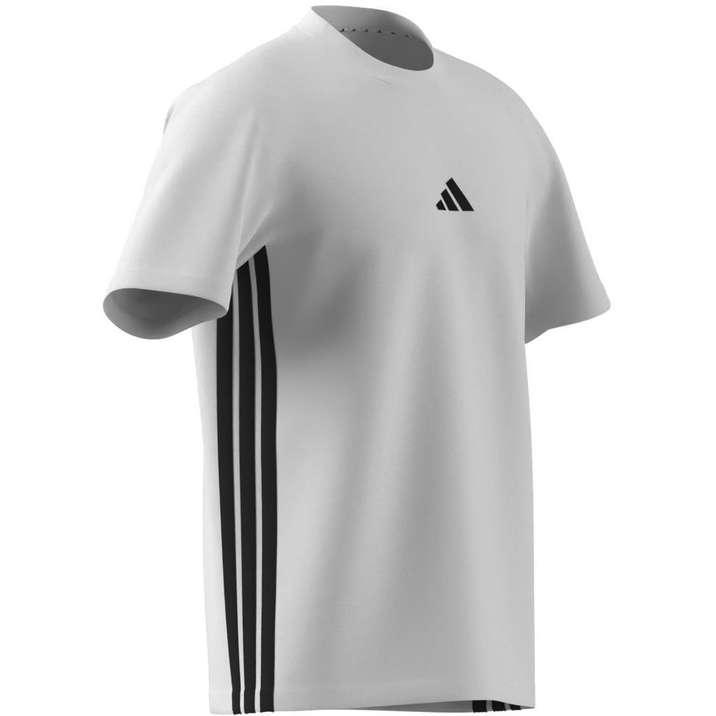 Essentials 3-Stripes Single Jersey T-Shirt, White, A701_ONE, large image number 10