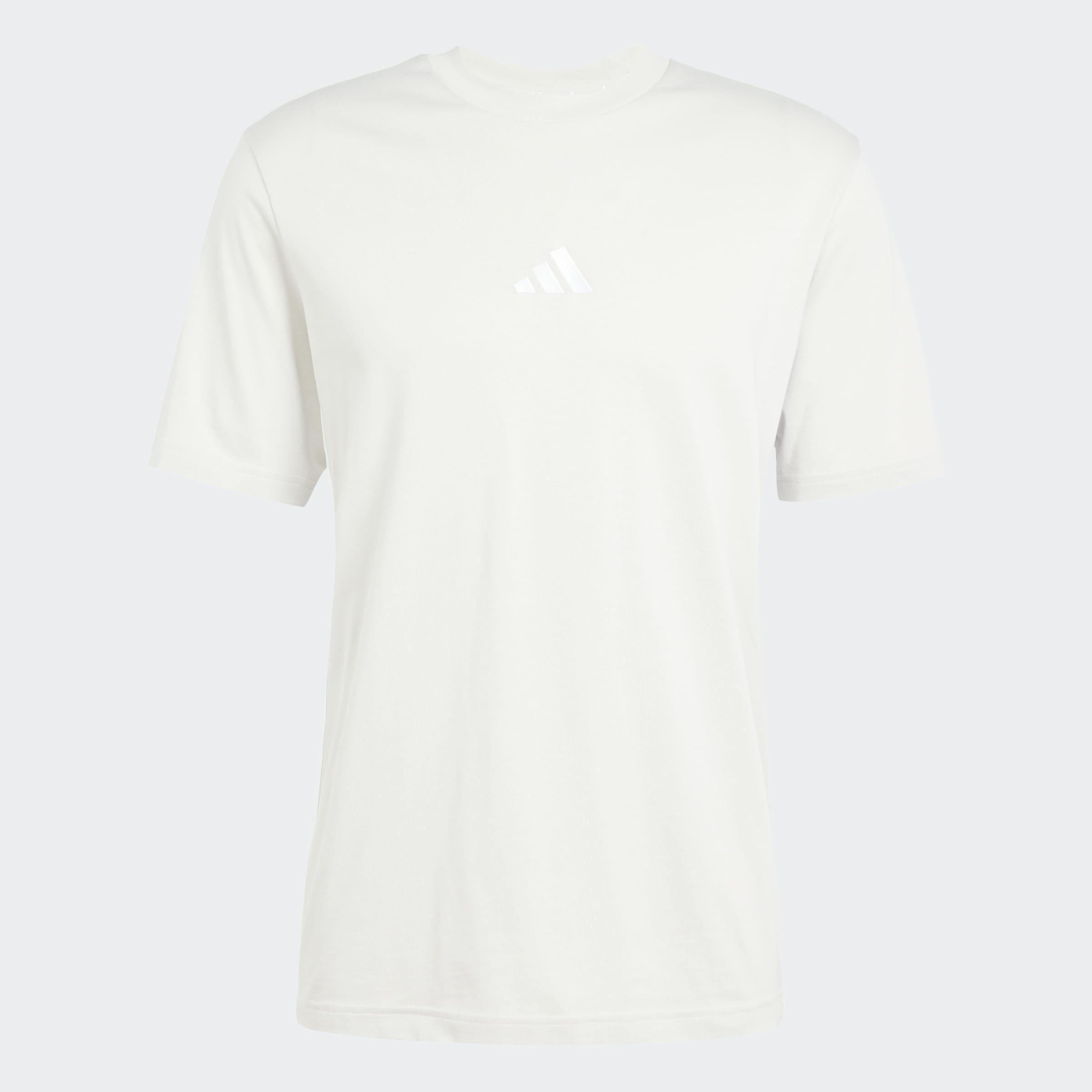 Essentials 3-Stripes Single Jersey T-Shirt, Beige, A701_ONE, large image number 0