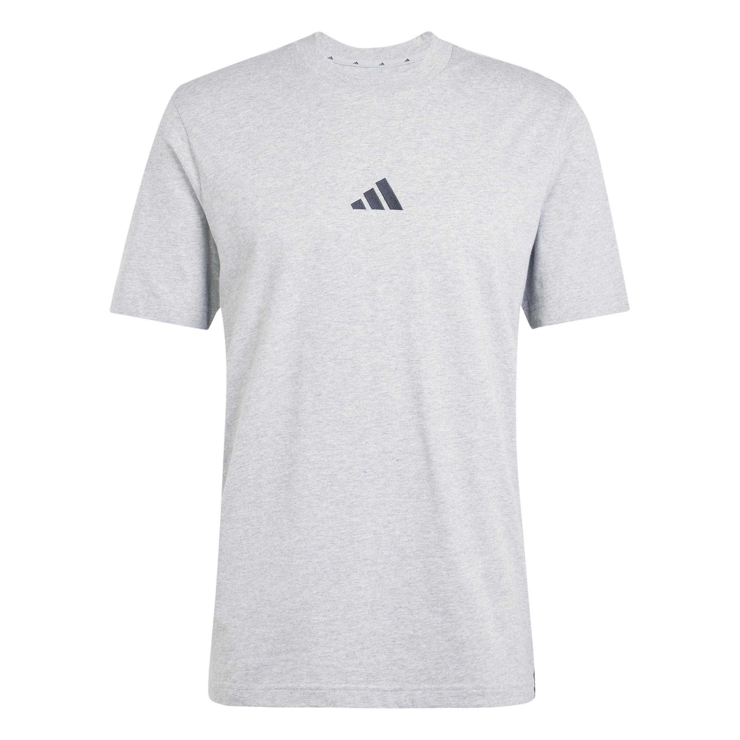 Essentials 3-Stripes Single Jersey T-Shirt, Grey, A701_ONE, large image number 0