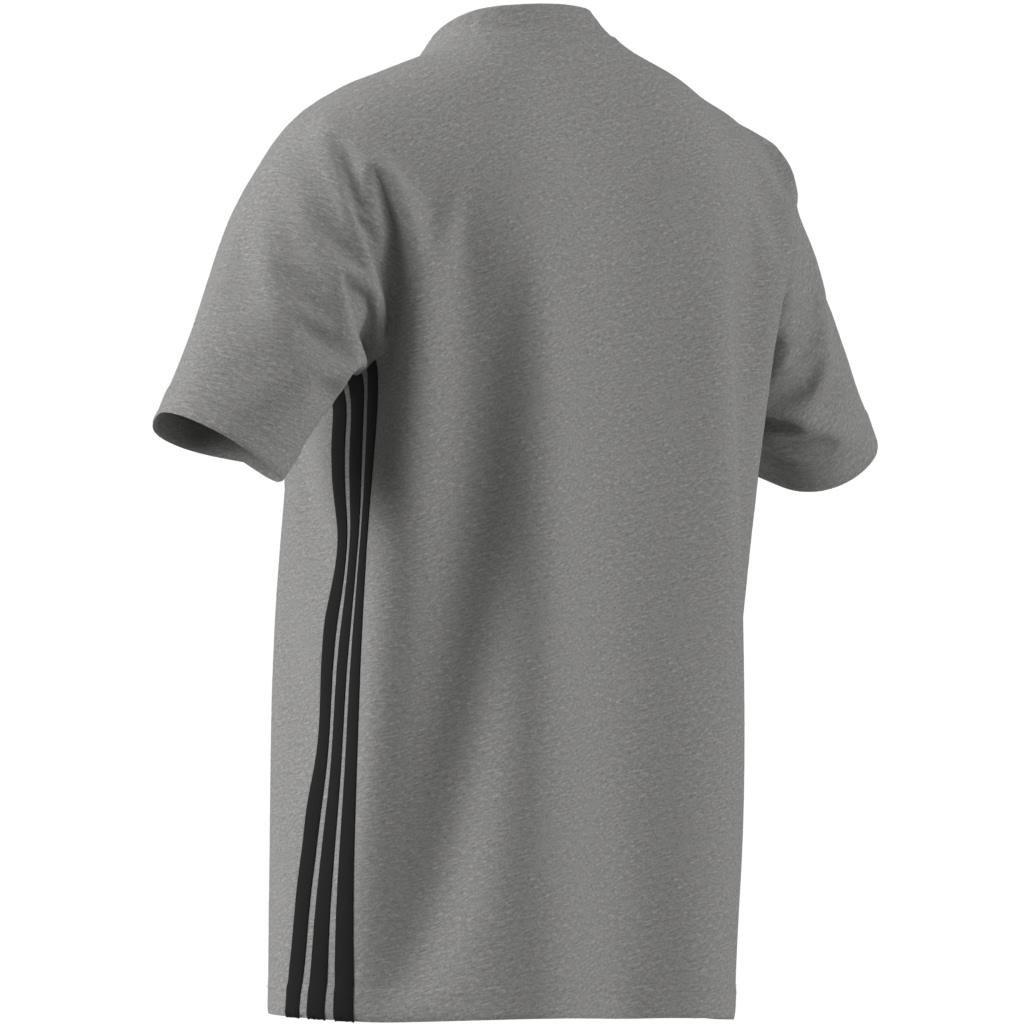 Essentials 3-Stripes Single Jersey T-Shirt, Grey, A701_ONE, large image number 6