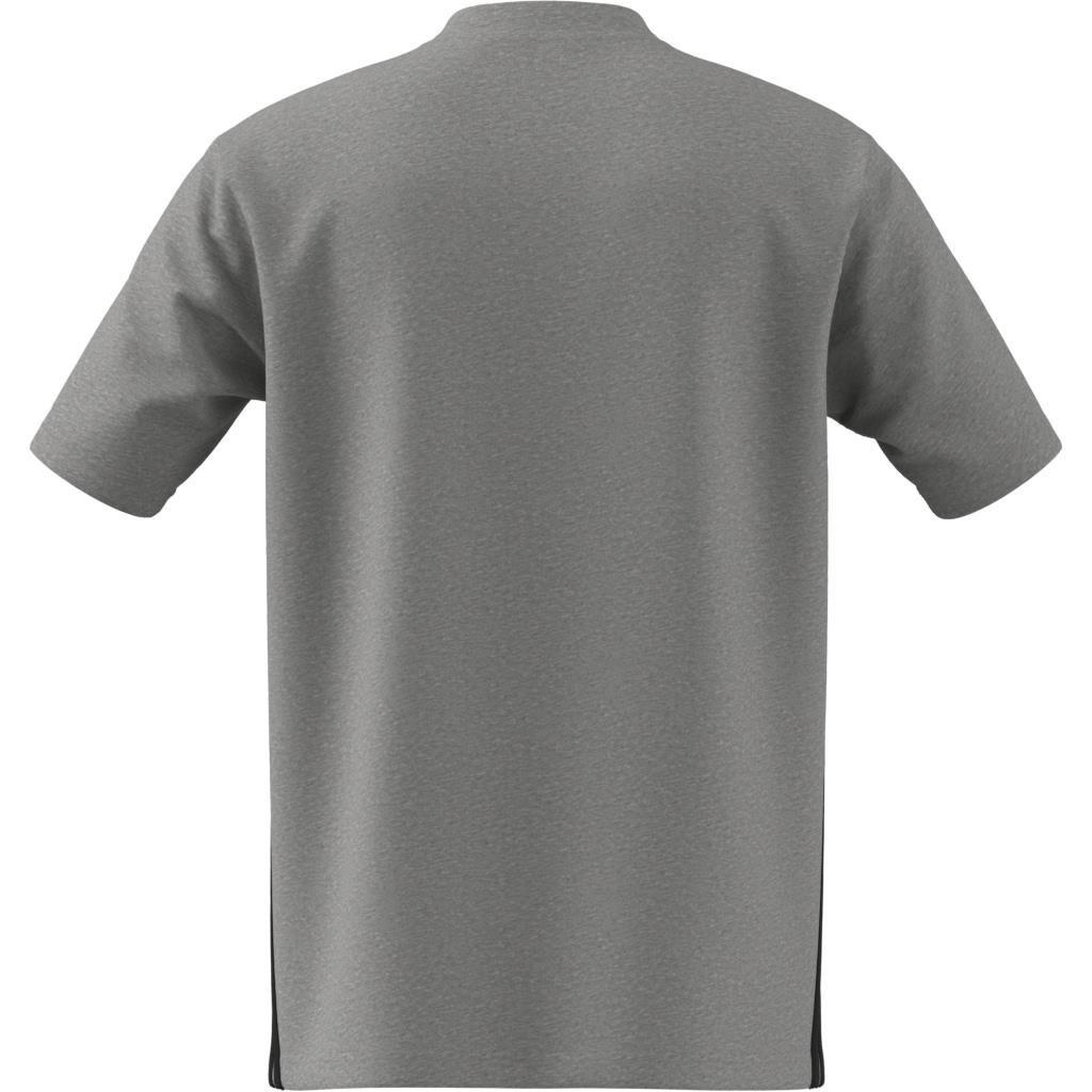 Essentials 3-Stripes Single Jersey T-Shirt, Grey, A701_ONE, large image number 10