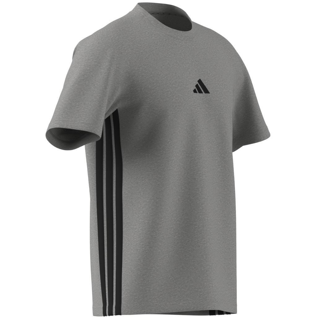 Essentials 3-Stripes Single Jersey T-Shirt, Grey, A701_ONE, large image number 11