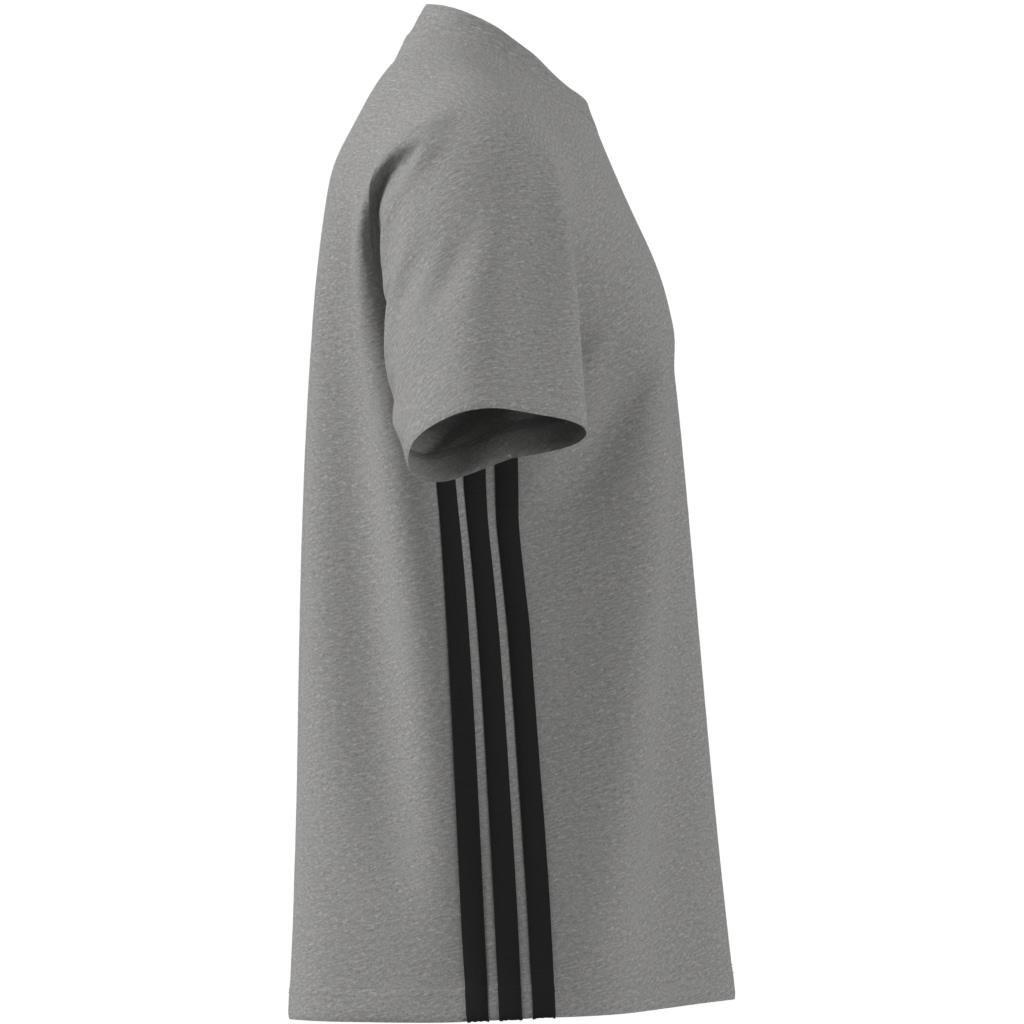 Essentials 3-Stripes Single Jersey T-Shirt, Grey, A701_ONE, large image number 12