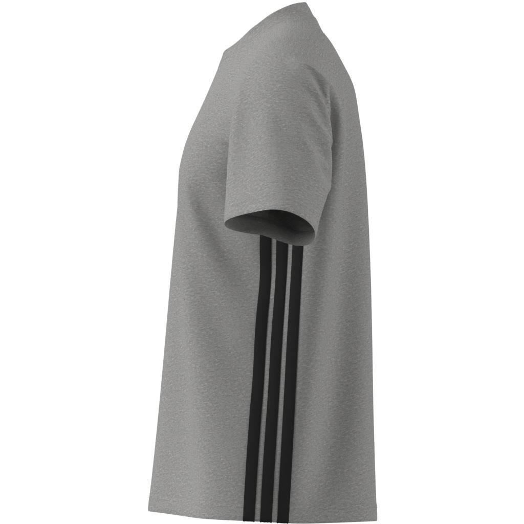 Essentials 3-Stripes Single Jersey T-Shirt, Grey, A701_ONE, large image number 14