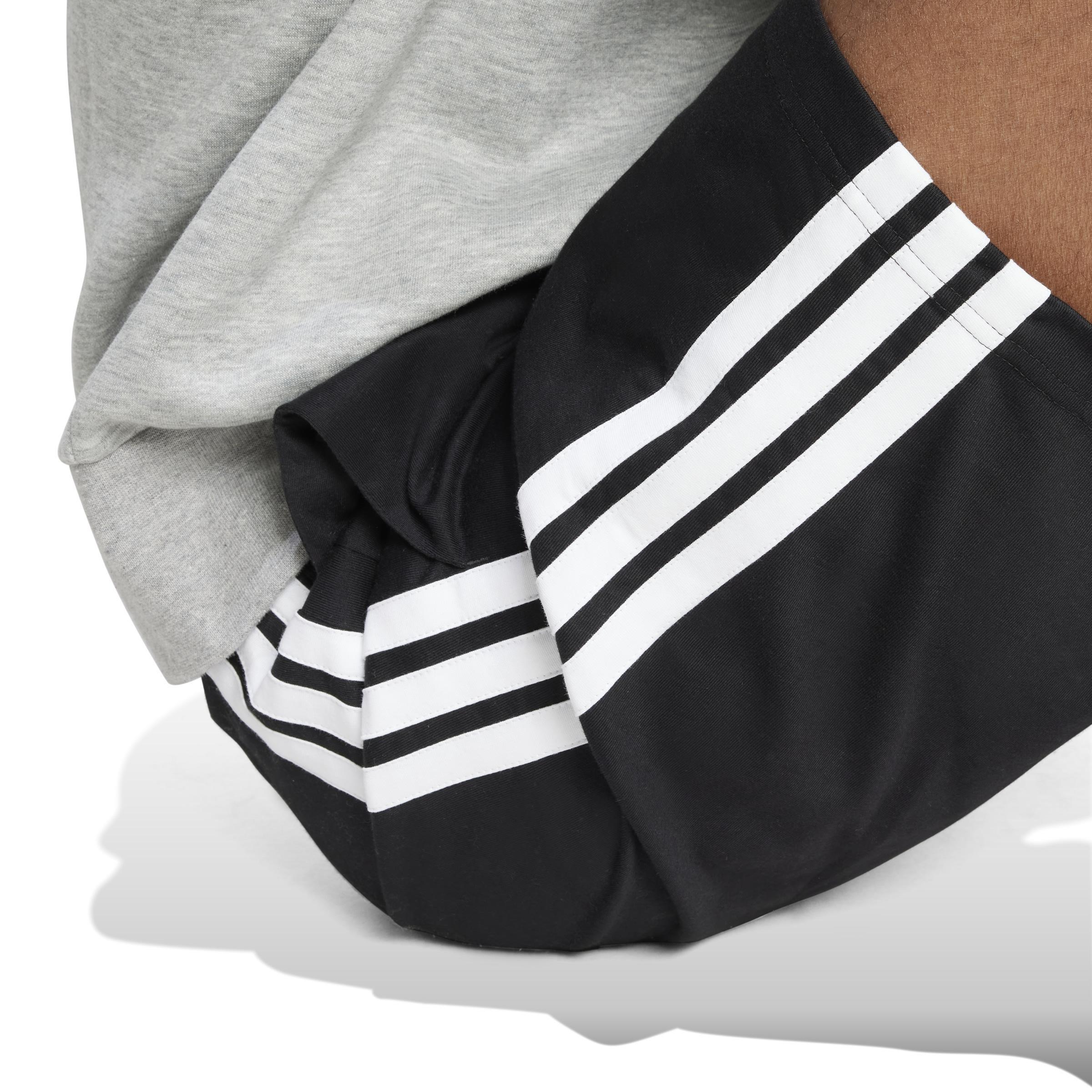 Essential 3-Stripes Single Jersey Shorts 10-Inch, Black, A701_ONE, large image number 2