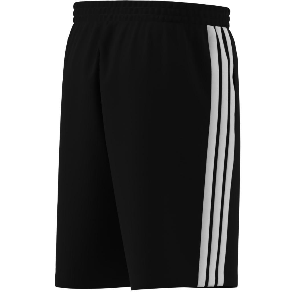 Essential 3-Stripes Single Jersey Shorts 10-Inch, Black, A701_ONE, large image number 6