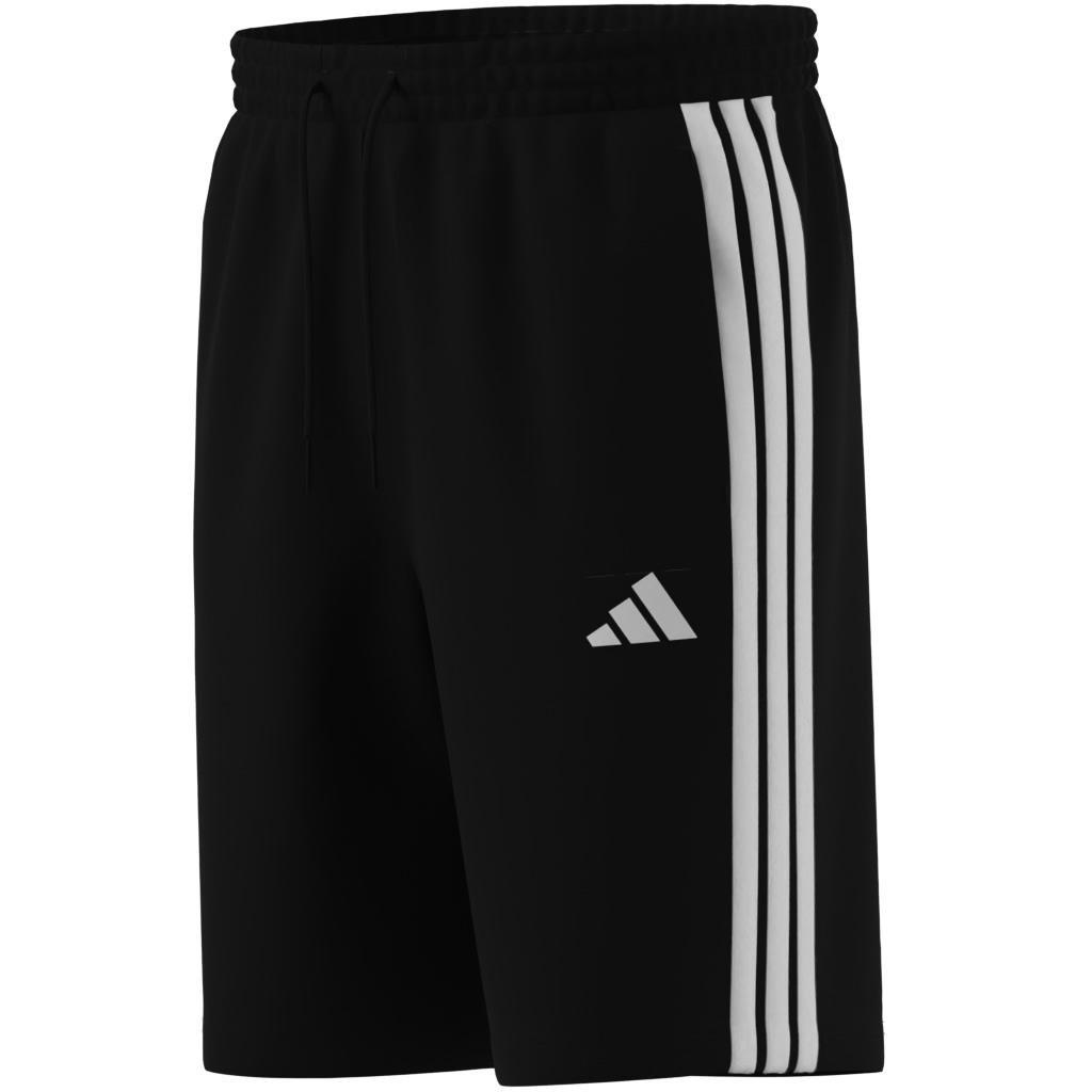 Essential 3-Stripes Single Jersey Shorts 10-Inch, Black, A701_ONE, large image number 7