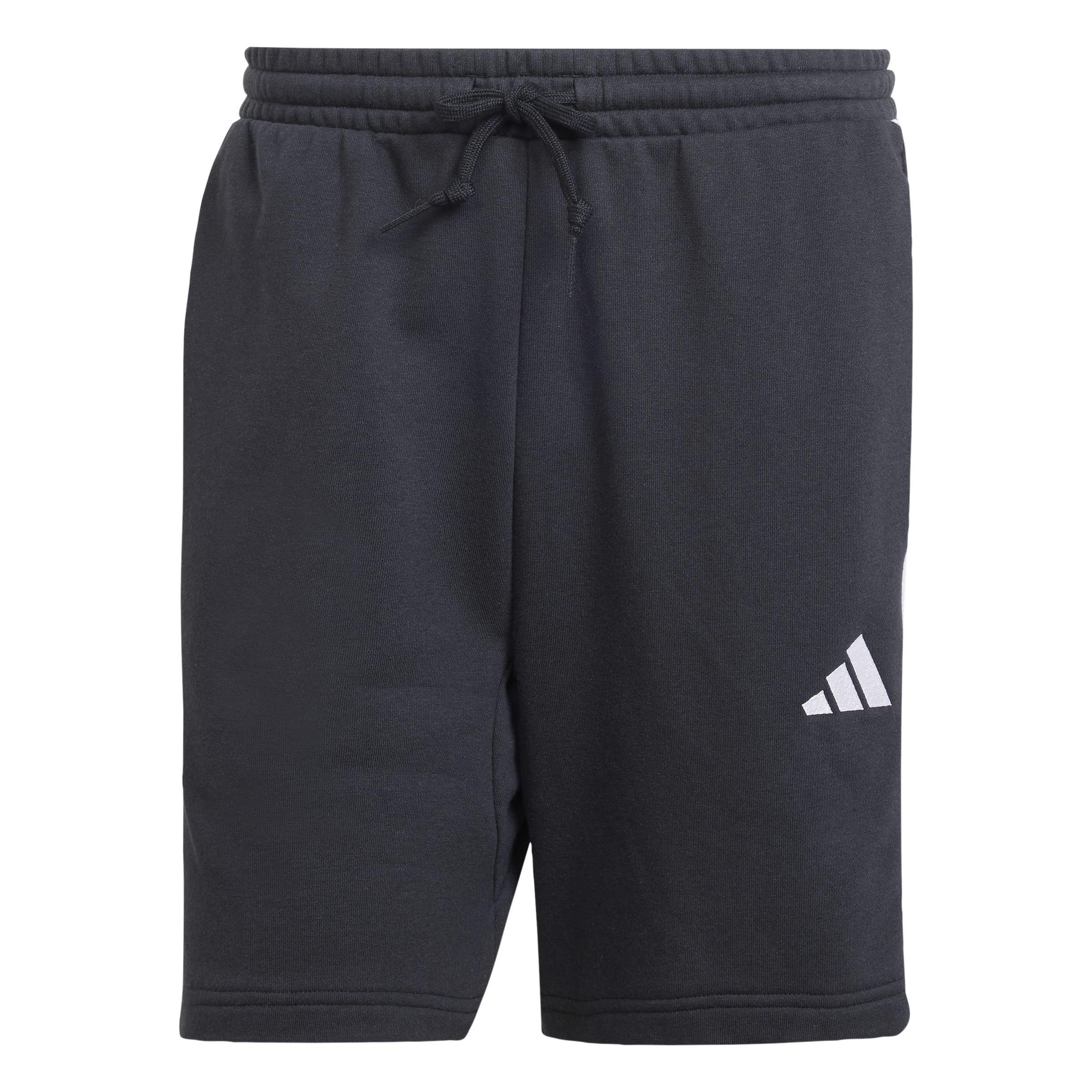 Essential 3-Stripes French Terry Shorts, Black, A701_ONE, large image number 1