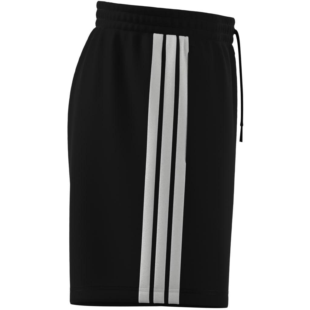 Essential 3-Stripes French Terry Shorts, Black, A701_ONE, large image number 6