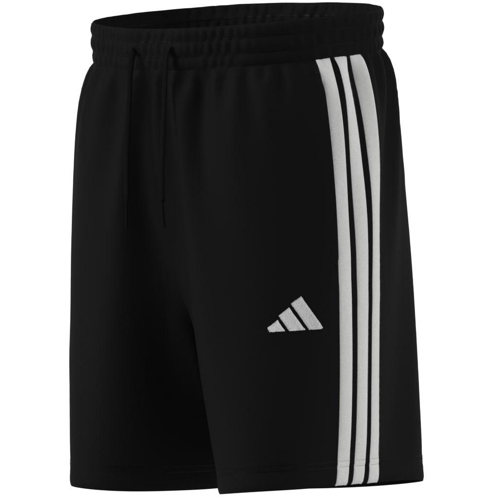 Essential 3-Stripes French Terry Shorts, Black, A701_ONE, large image number 7