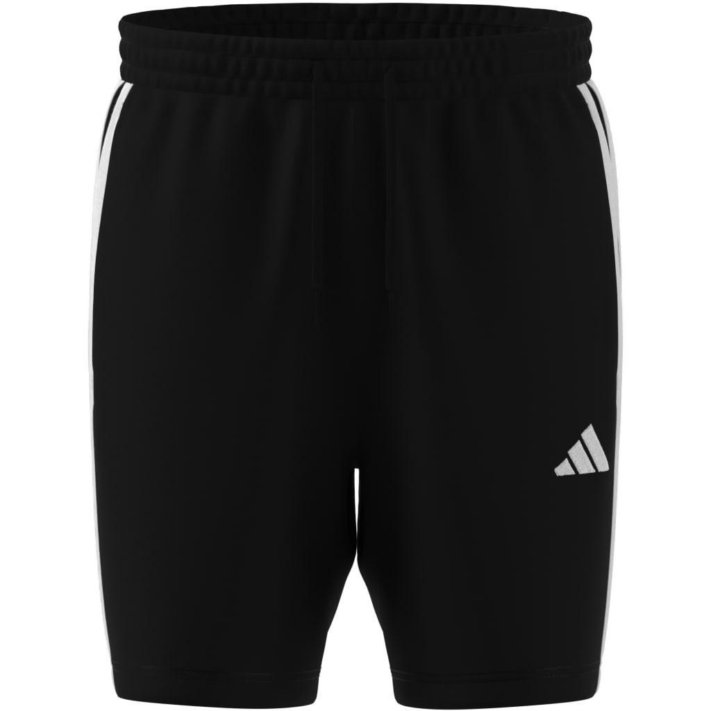 Essential 3-Stripes French Terry Shorts, Black, , large image number 8