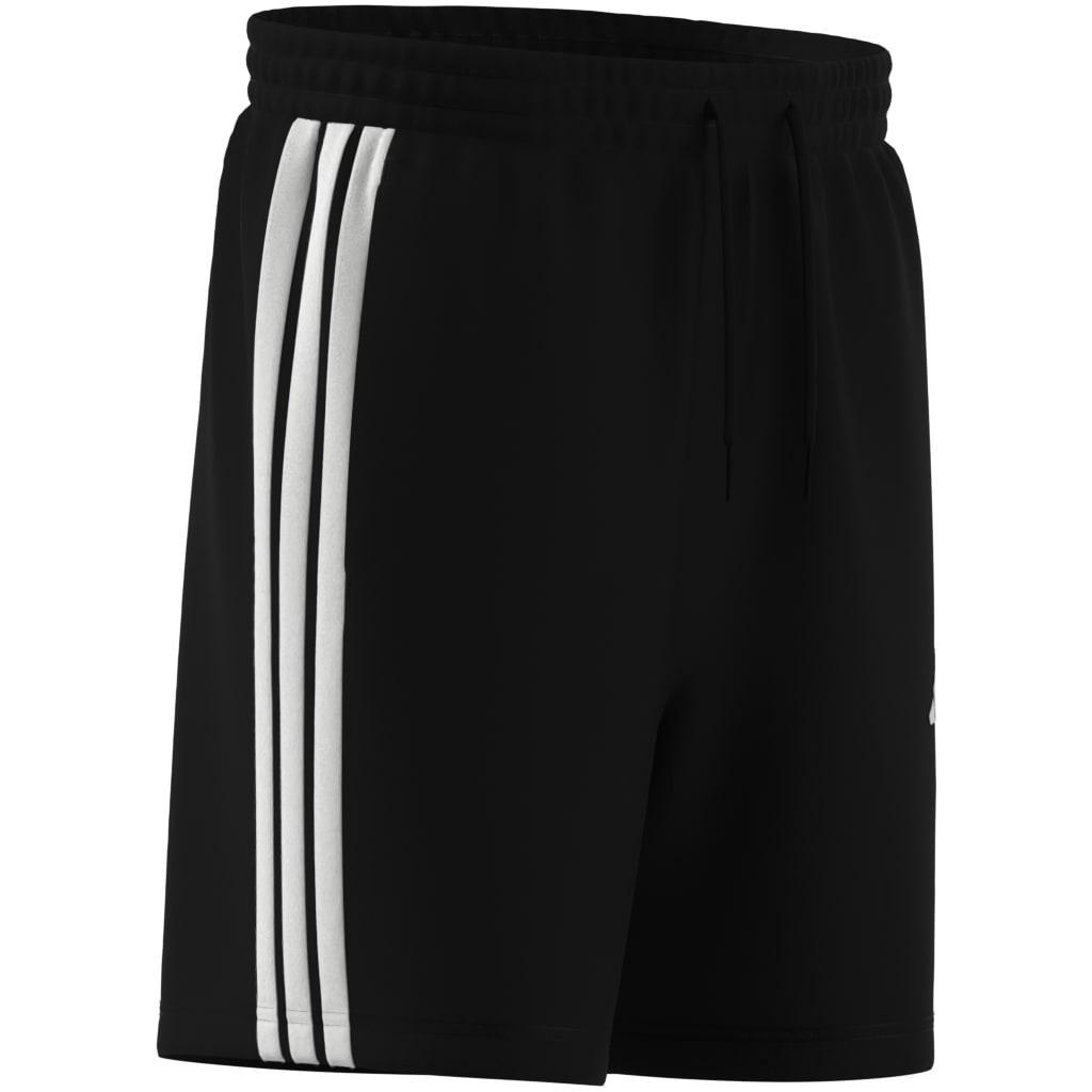 Essential 3-Stripes French Terry Shorts, Black, A701_ONE, large image number 12
