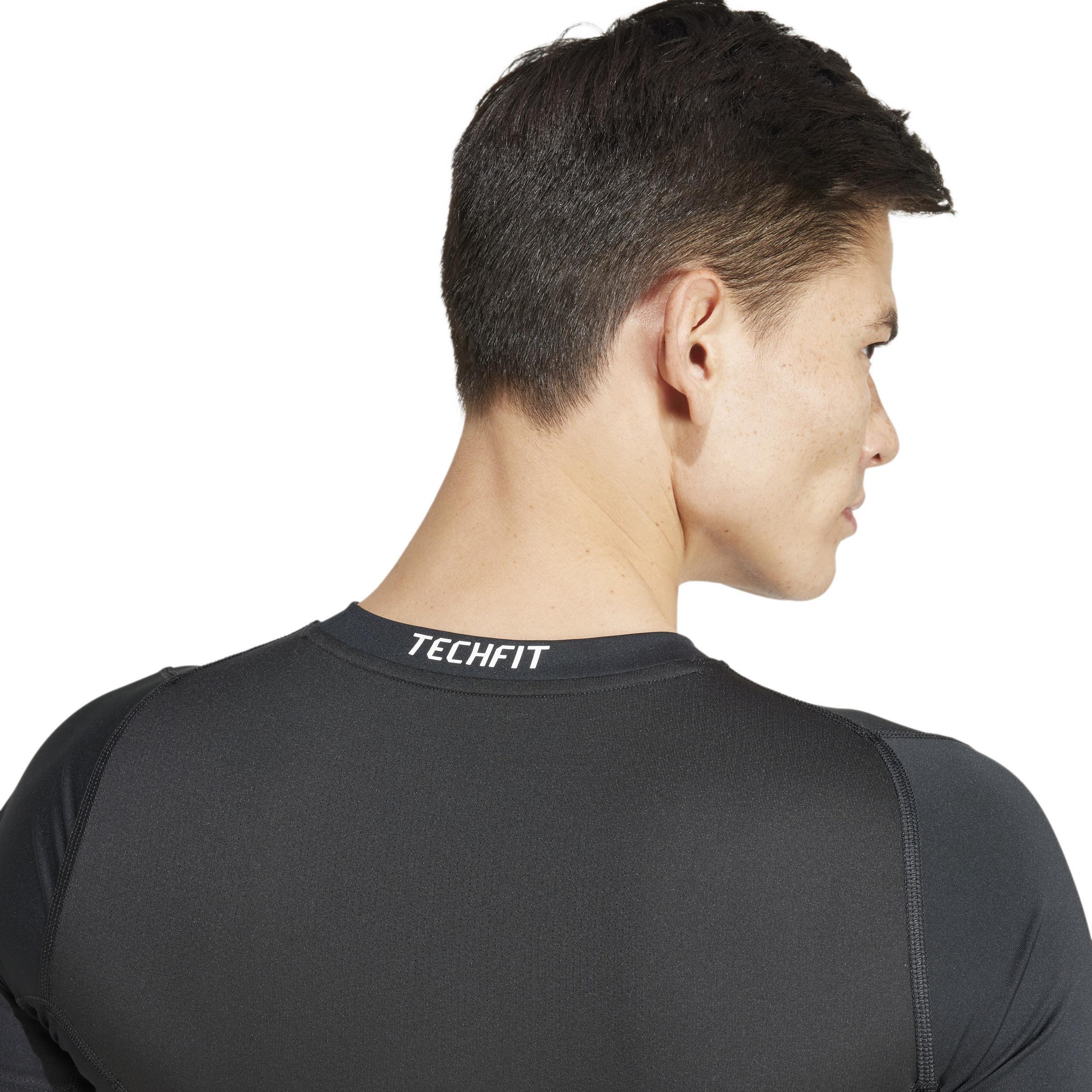 TECHFIT Compression Training T-Shirt, Black, , large image number 5