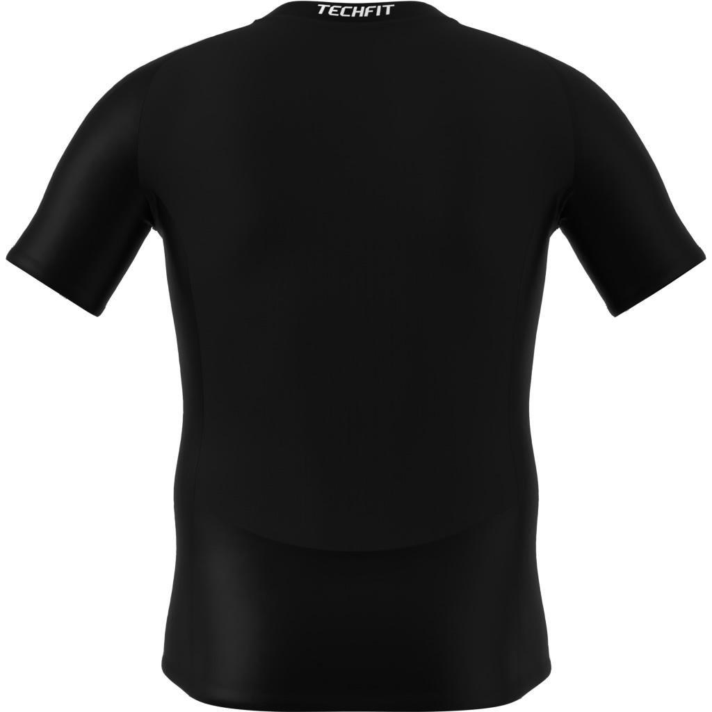 Men Techfit Compression Training T-Shirt, Black, A701_ONE, large image number 6