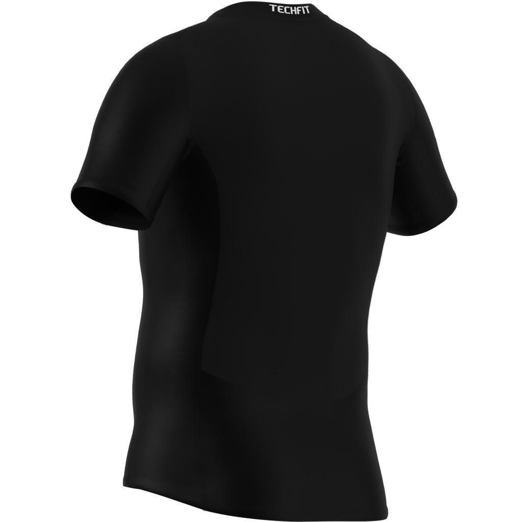 Men Techfit Compression Training T-Shirt, Black, A701_ONE, large image number 8